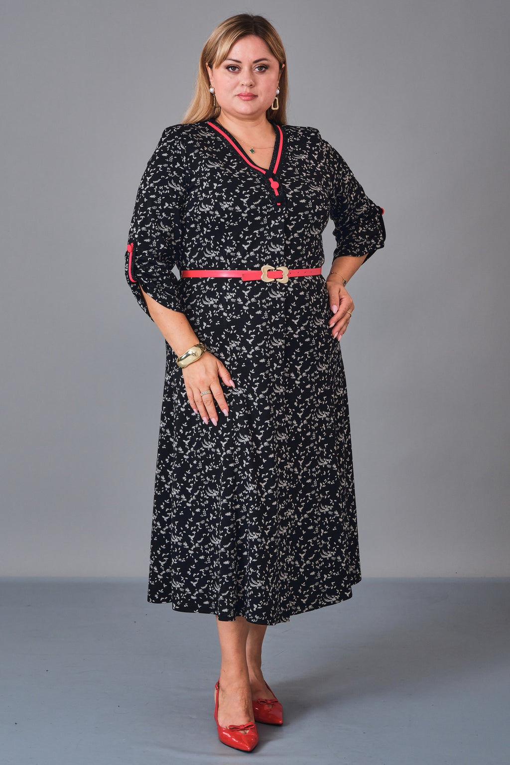 Gumanize - Plus Size Dress (GMZ2026-54-7909) - 8690200231056