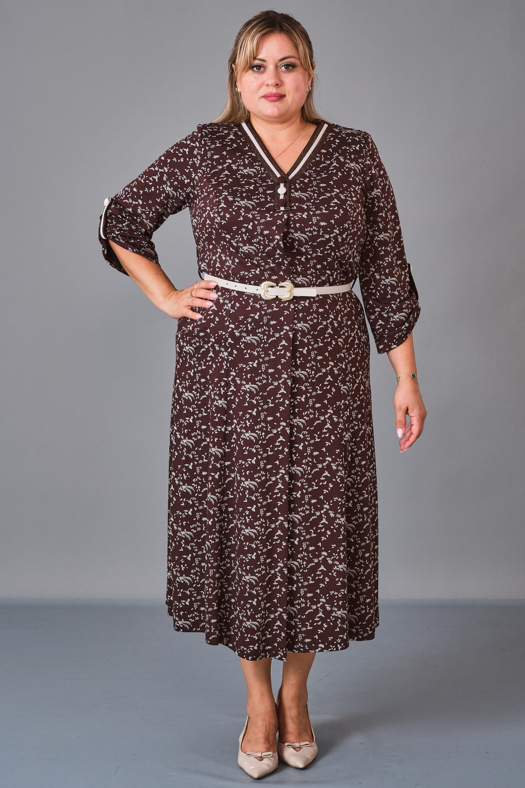 Gumanize - Plus Size Dress (GMZ2026-54-7909) - 8690200231063
