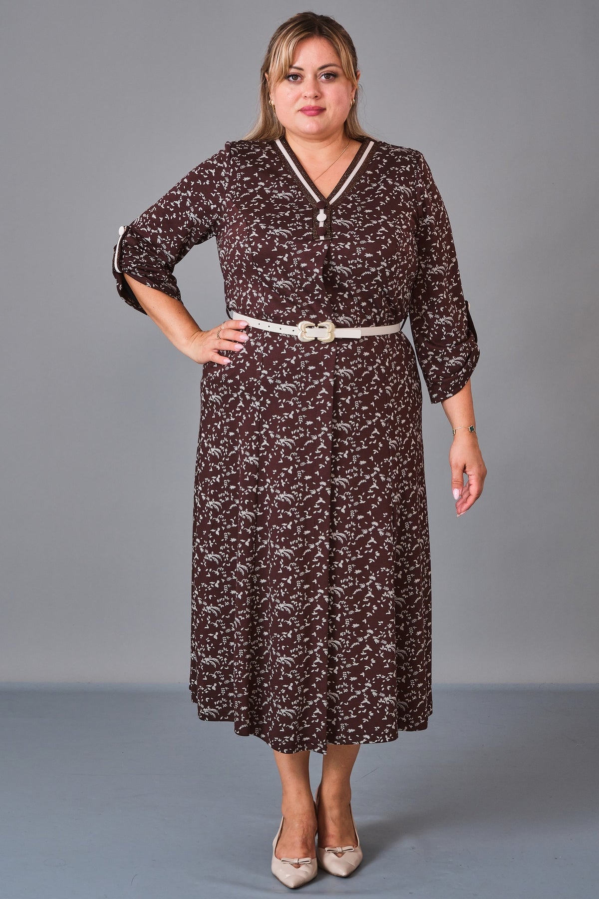 Gumanize - Plus Size Dress (GMZ2026-54-7909) - 8690200231063