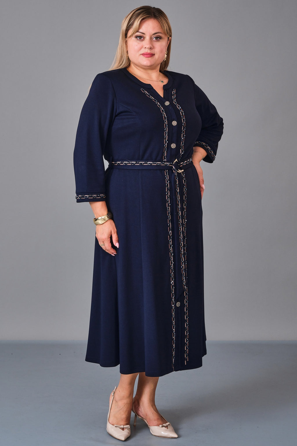 Gumanize - Plus Size Dress (GMZ2027-44-7928) - 8690200231117