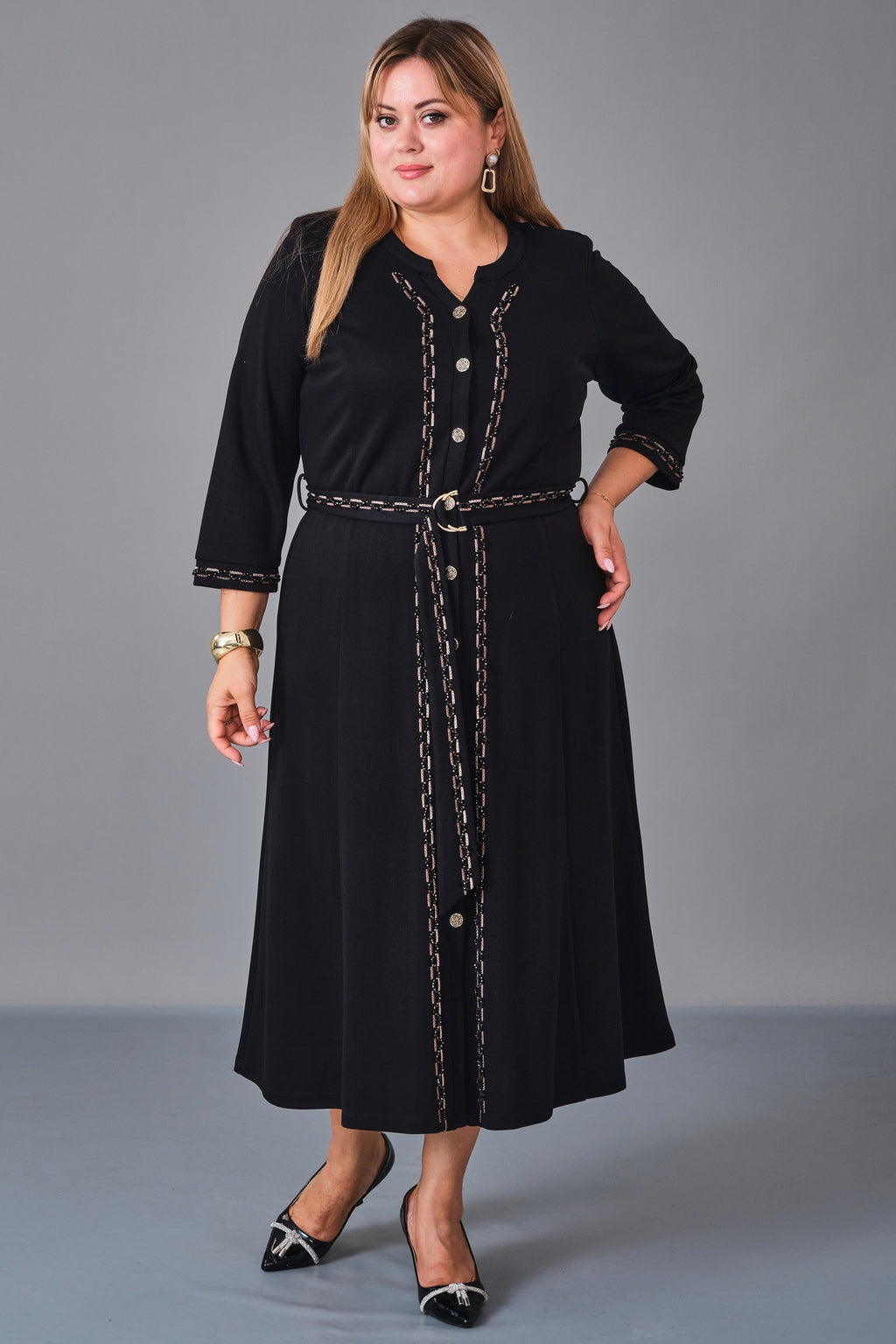 Gumanize - Plus Size Dress (GMZ2027-44-7928) - 8690200231124