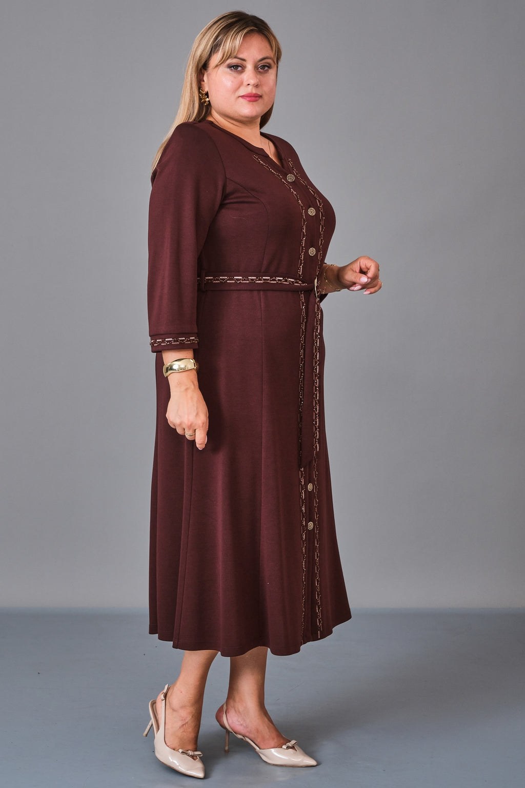 Gumanize - Plus Size Dress (GMZ2027-44-7928) - 8690200231131