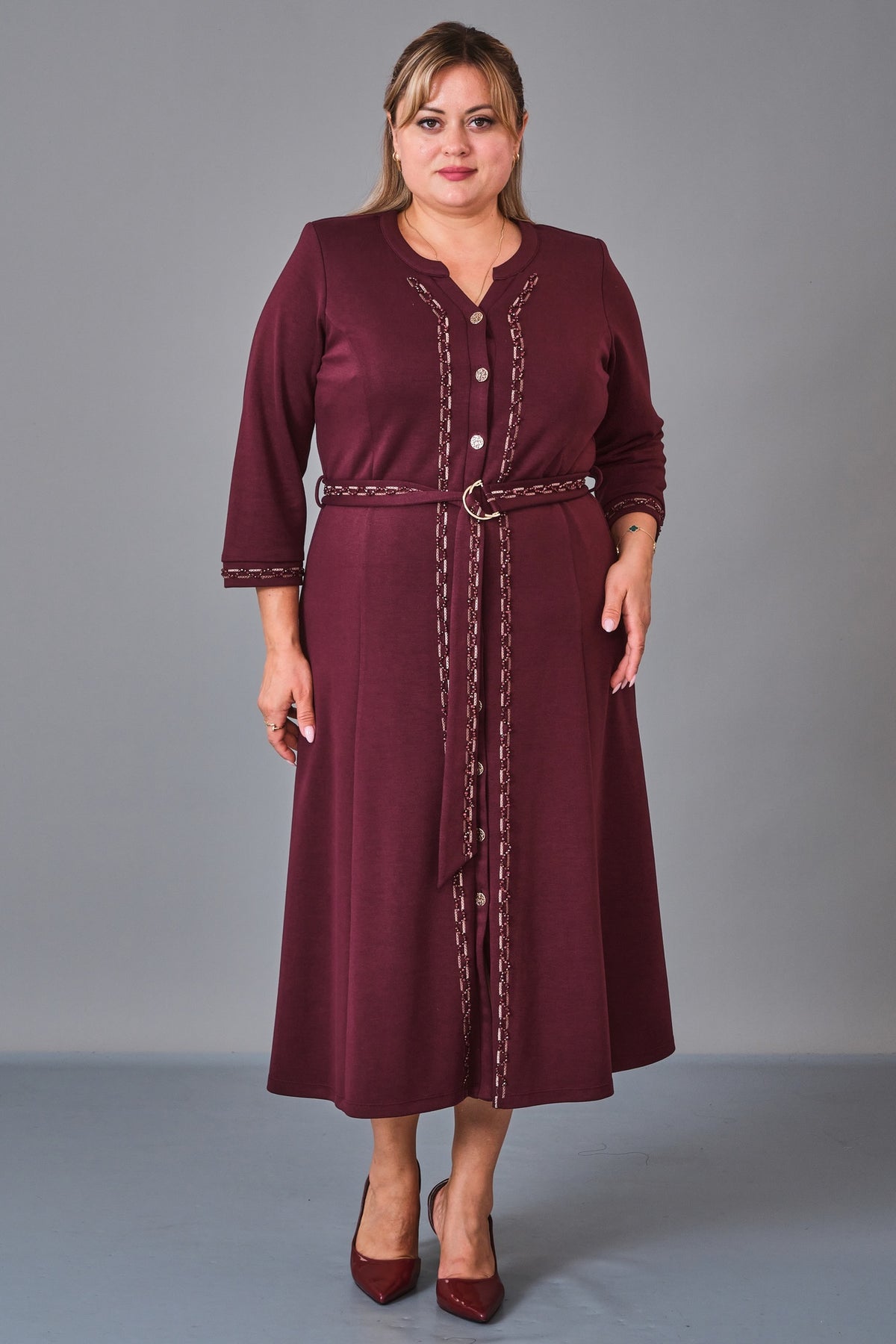 Gumanize - Plus Size Dress (GMZ2027-44-7928) - 8690200231148