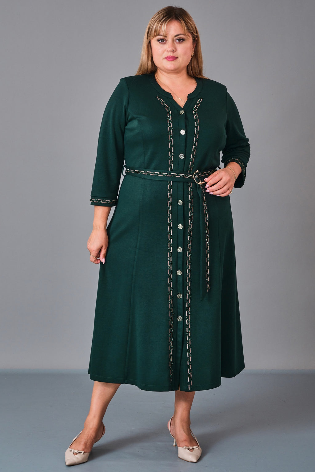Gumanize - Plus Size Dress (GMZ2027-44-7928) - 8690200231155