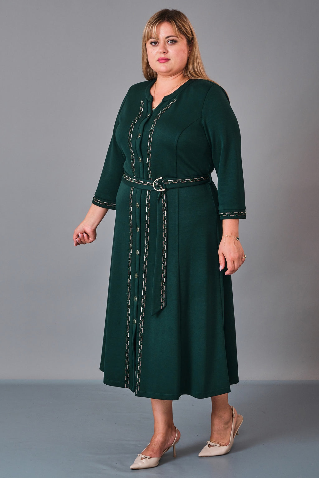 Gumanize - Plus Size Dress (GMZ2027-44-7928) - 8690200231155