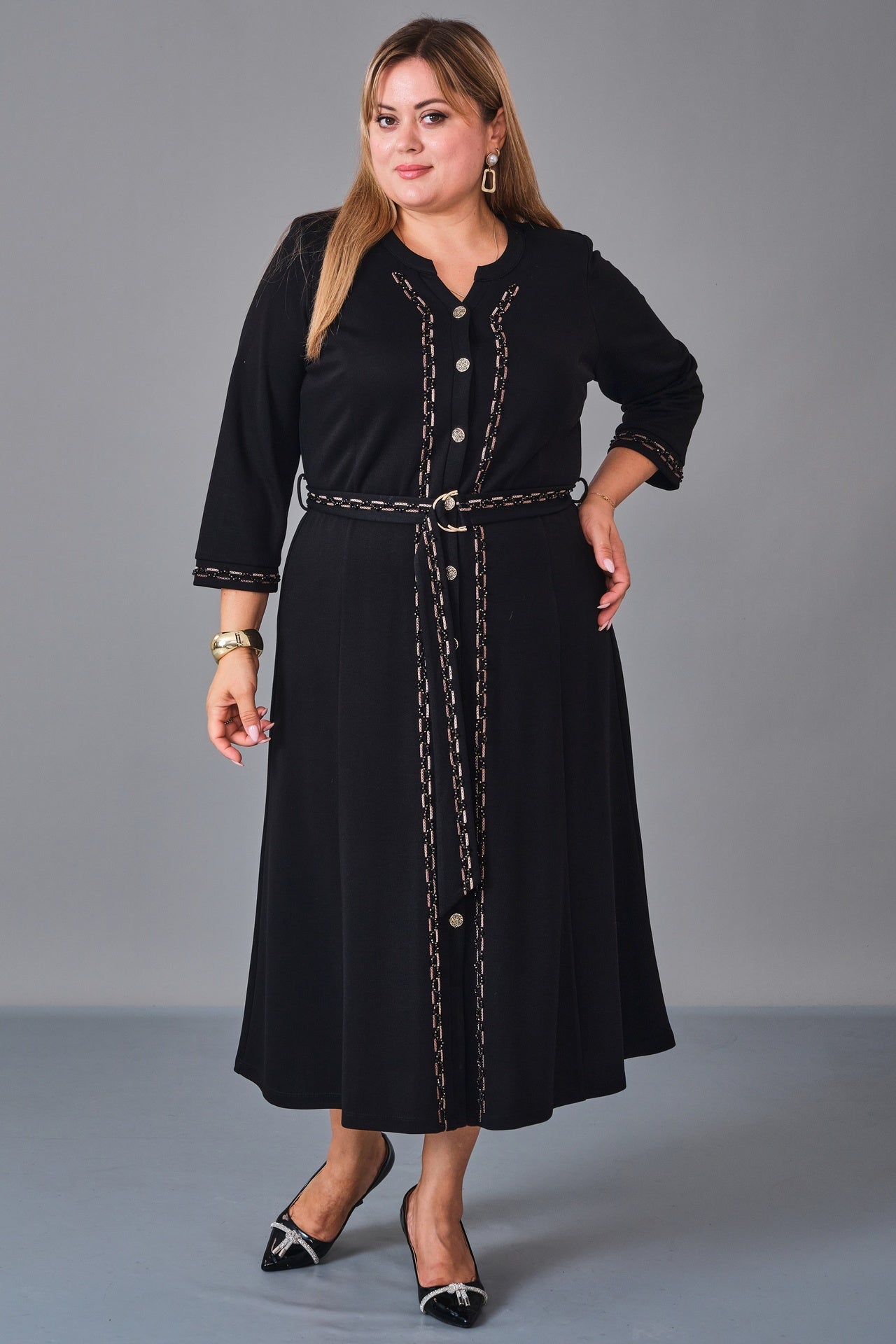 Gumanize - Extended Plus Size Dress (GMZ2027-45-7928) - 8690200231179