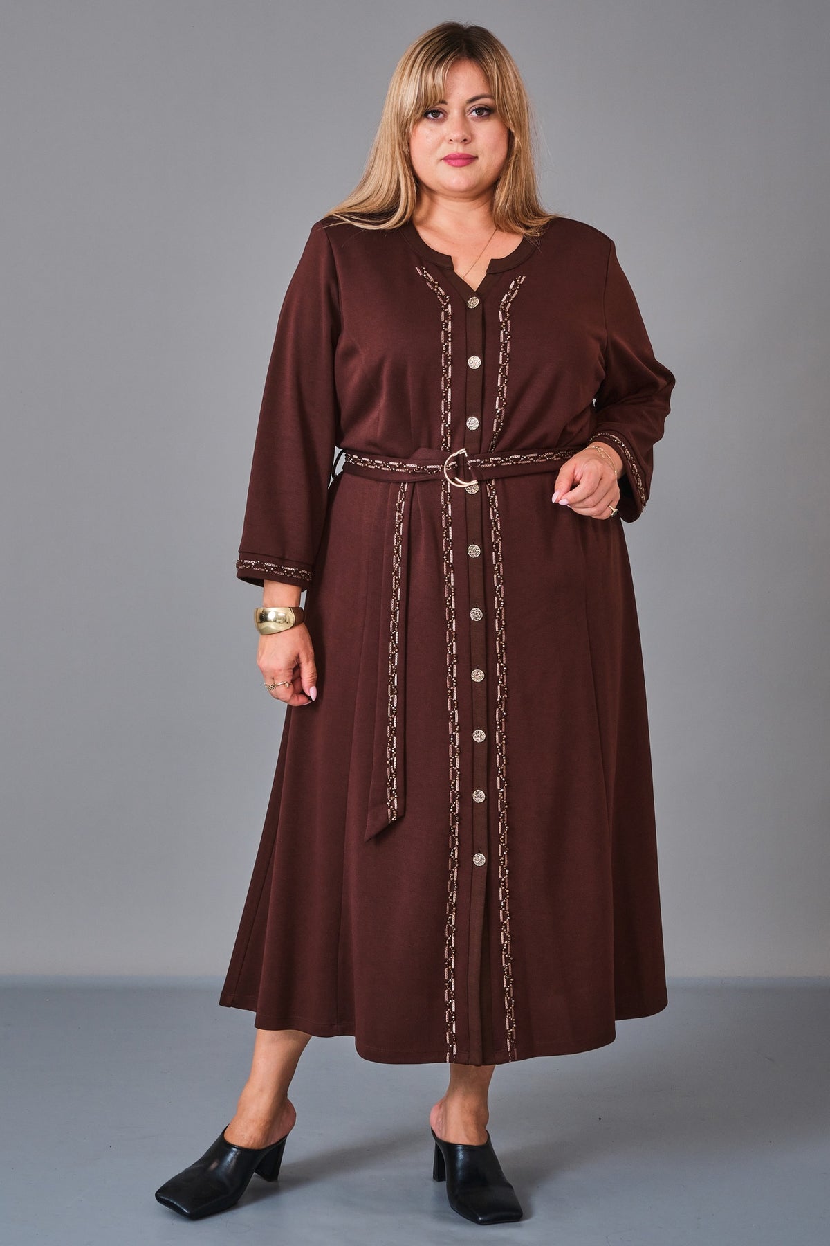 Gumanize - Extended Plus Size Dress (GMZ2027-45-7928) - 8690200231186