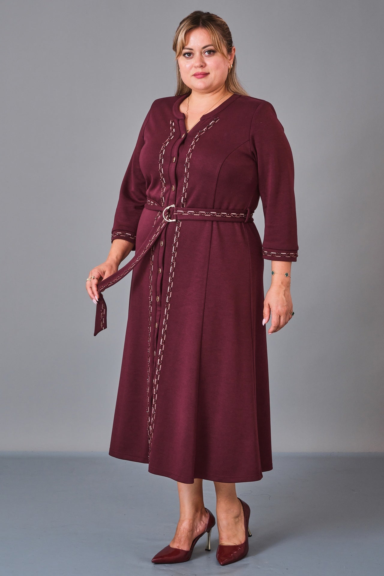 Gumanize - Extended Plus Size Dress (GMZ2027-45-7928) - 8690200231193