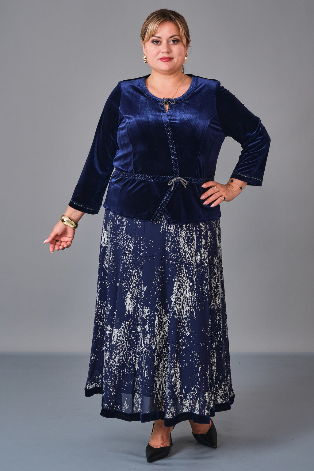 Gumanize - Extended Plus Size Dress (GMZ2027-69-8112) - 8690200231254