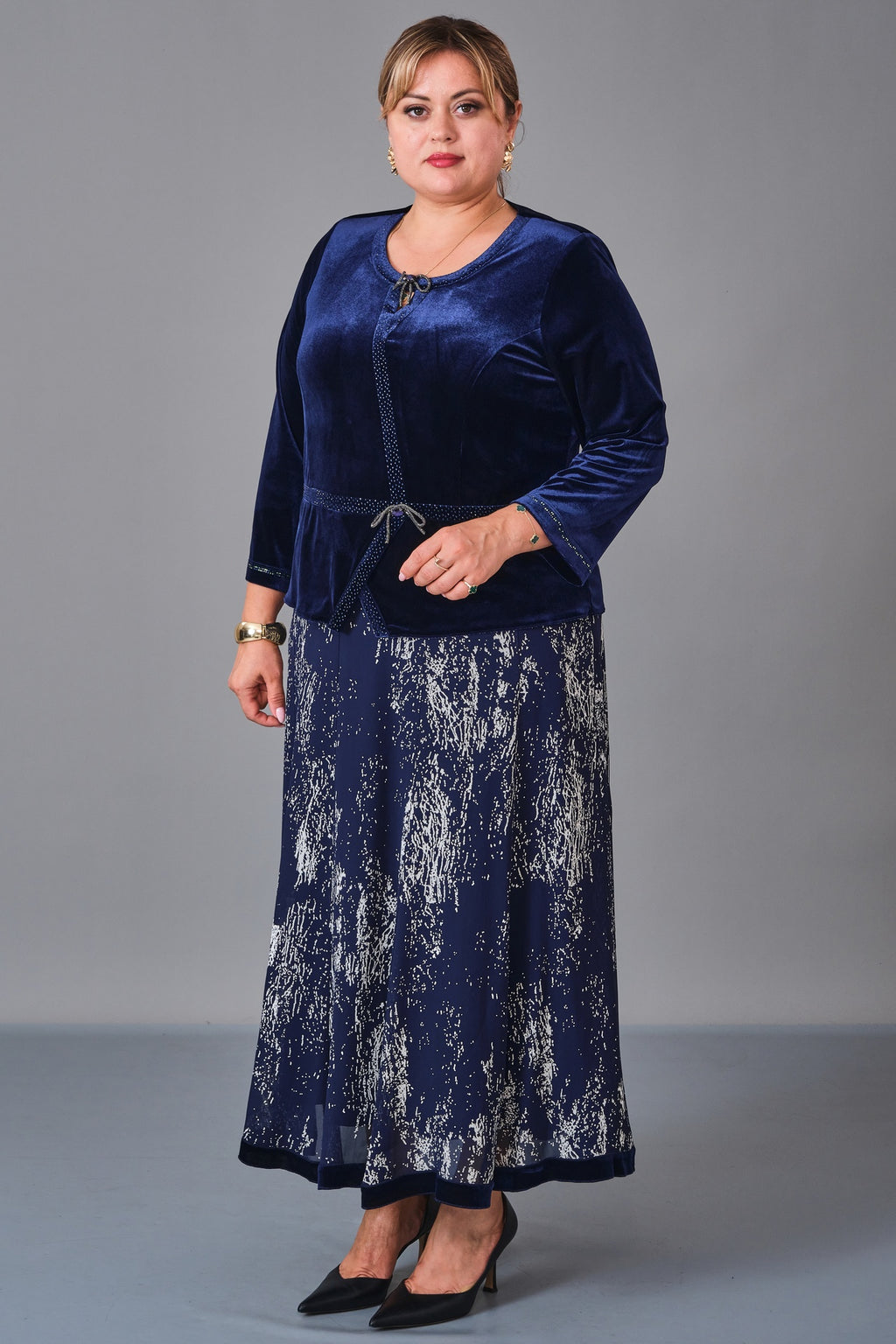 Gumanize - Extended Plus Size Dress (GMZ2027-69-8112) - 8690200231254