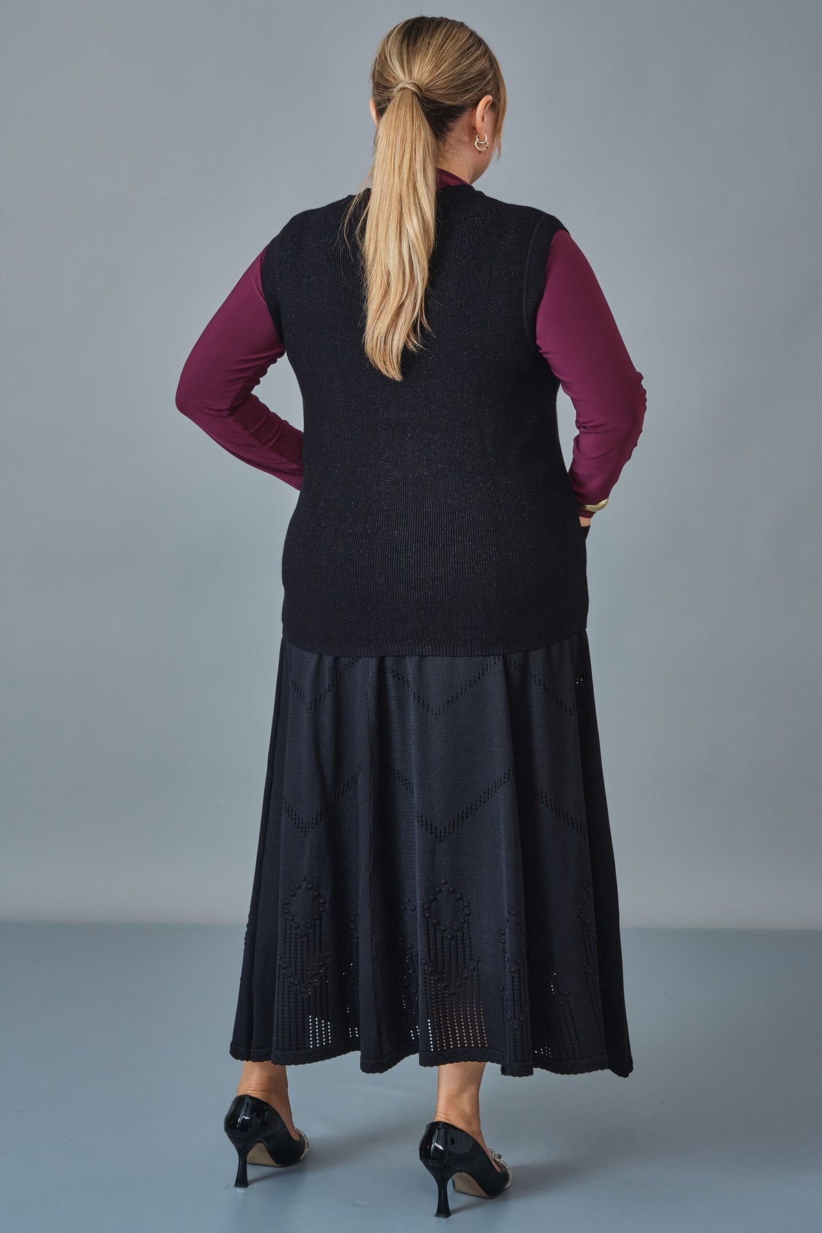 Desender - Plus Size Waistcoat (DES27K4207-1)