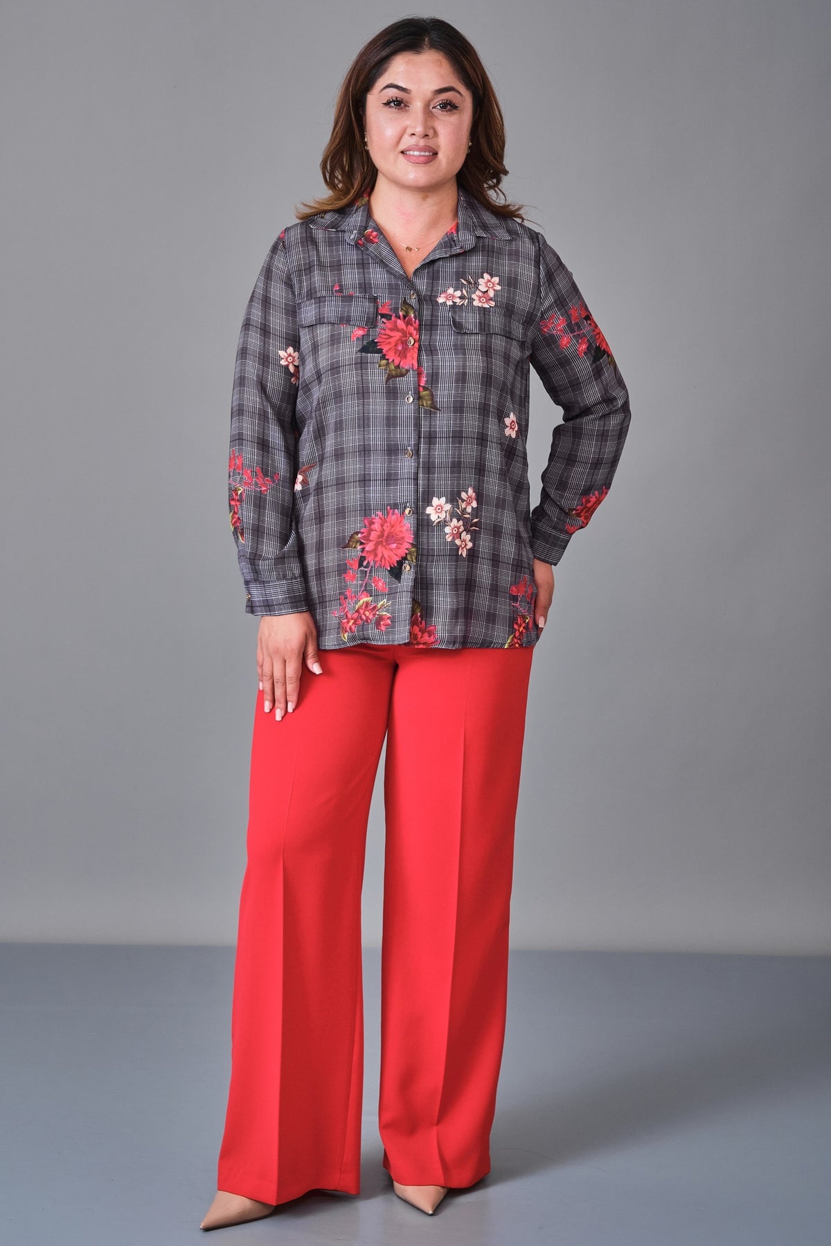 Selen - Plus Size Blouse (SLN27K060267) - 8690200231599