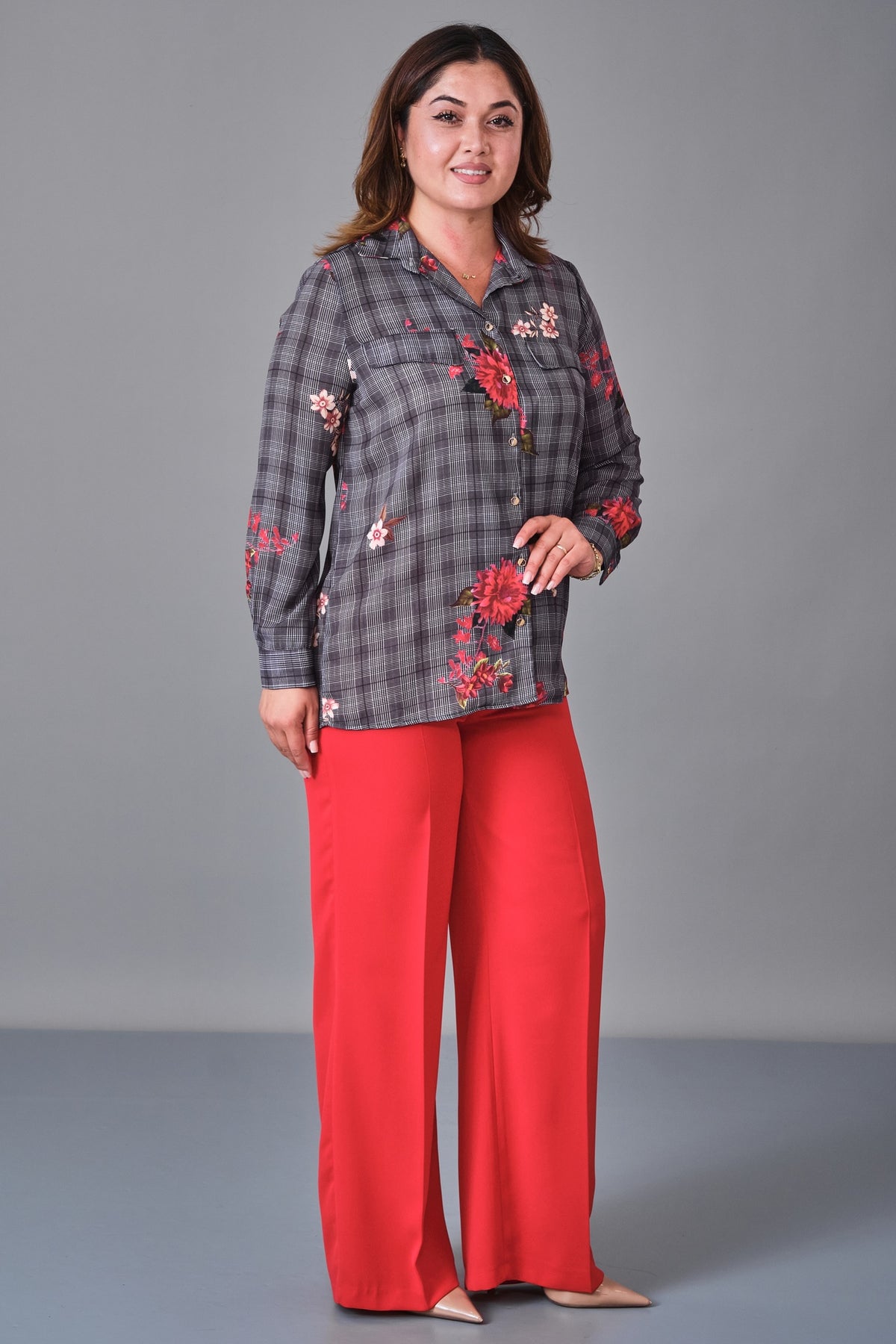 Selen - Plus Size Blouse (SLN27K060267) - 8690200231599