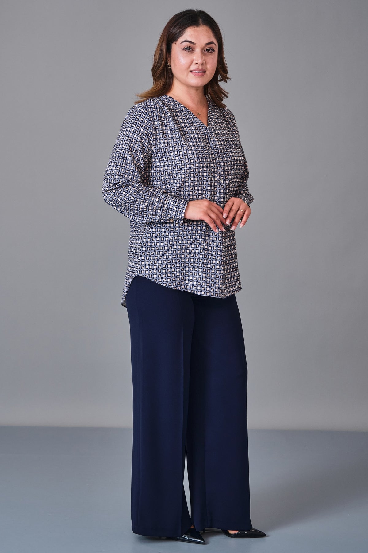 Selen - Plus Size Blouse (SLN27K560252) - 8690200231605