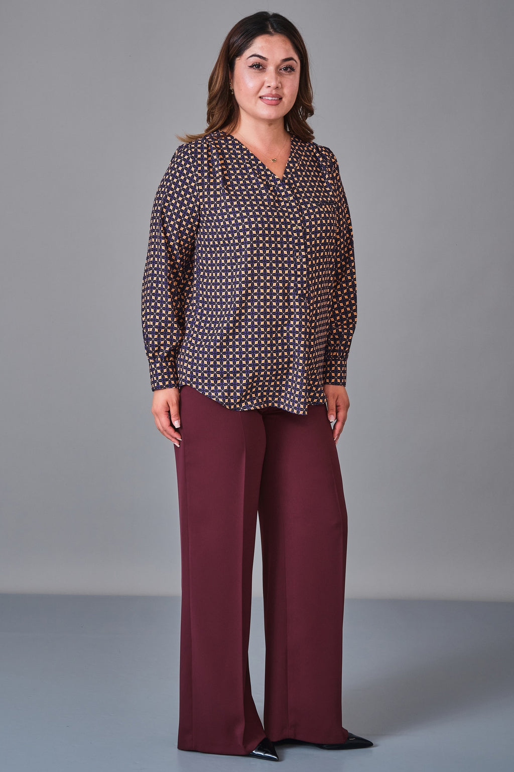 Selen - Plus Size Blouse (SLN27K560252) - 8690200231612
