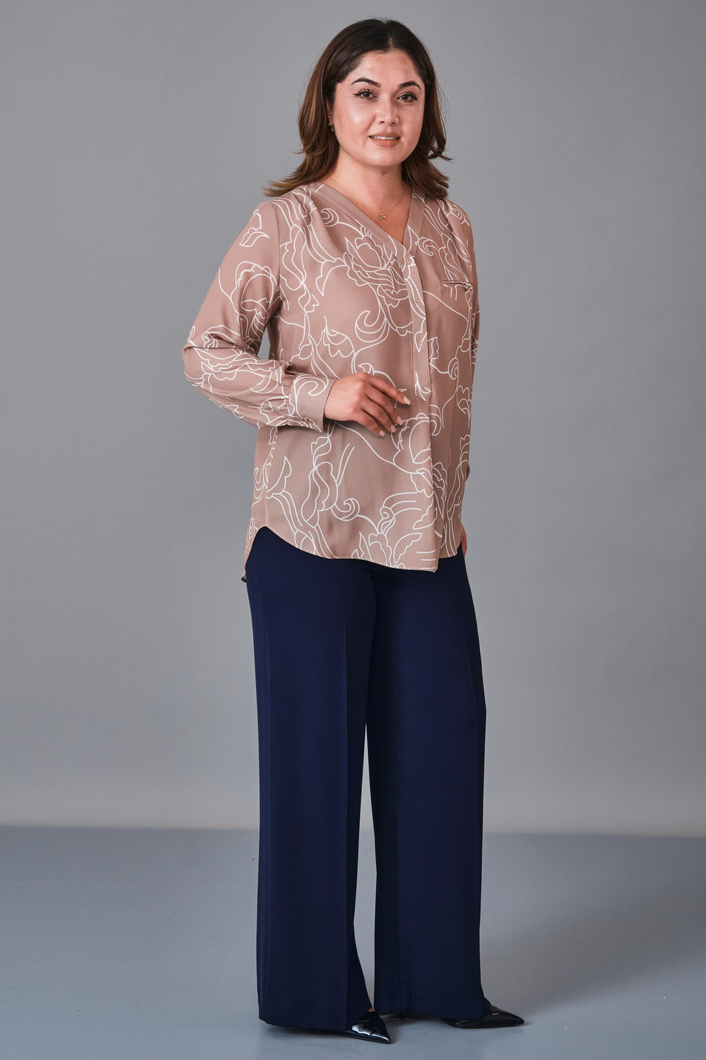 Selen - Plus Size Blouse (SLN27K560252) - 8690200231636
