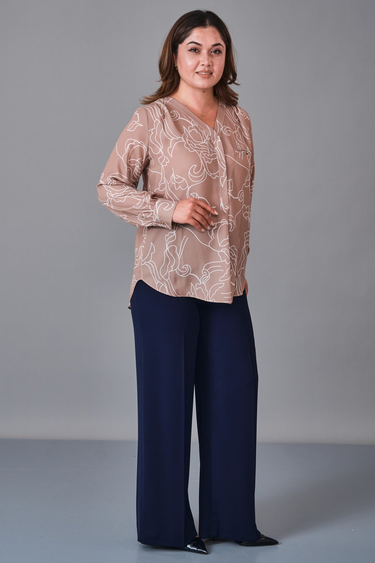 Selen - Plus Size Blouse (SLN27K560252) - 8690200231636