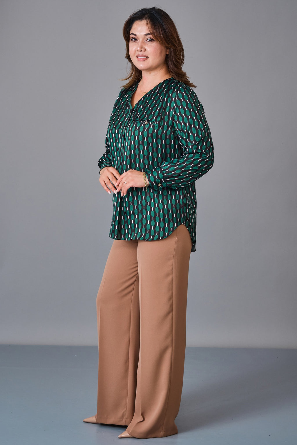 Selen - Plus Size Blouse (SLN27K560252) - 8690200231643