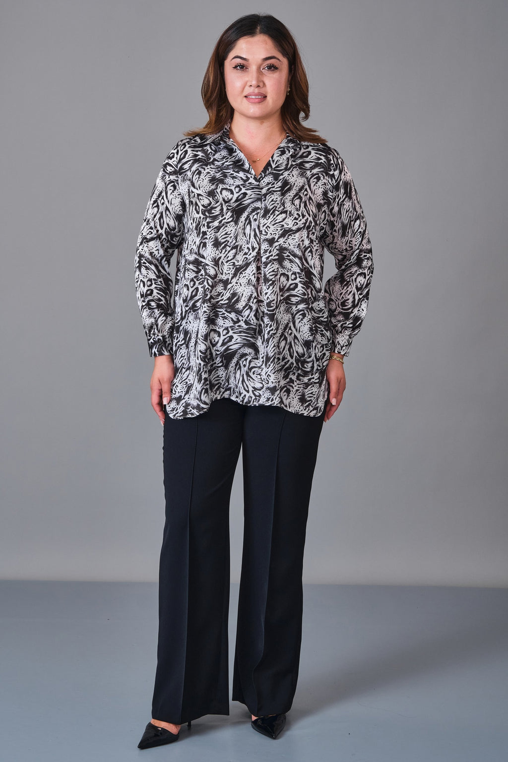 Selen - Plus Size Blouse (SLN27K060301) - 8690200231667