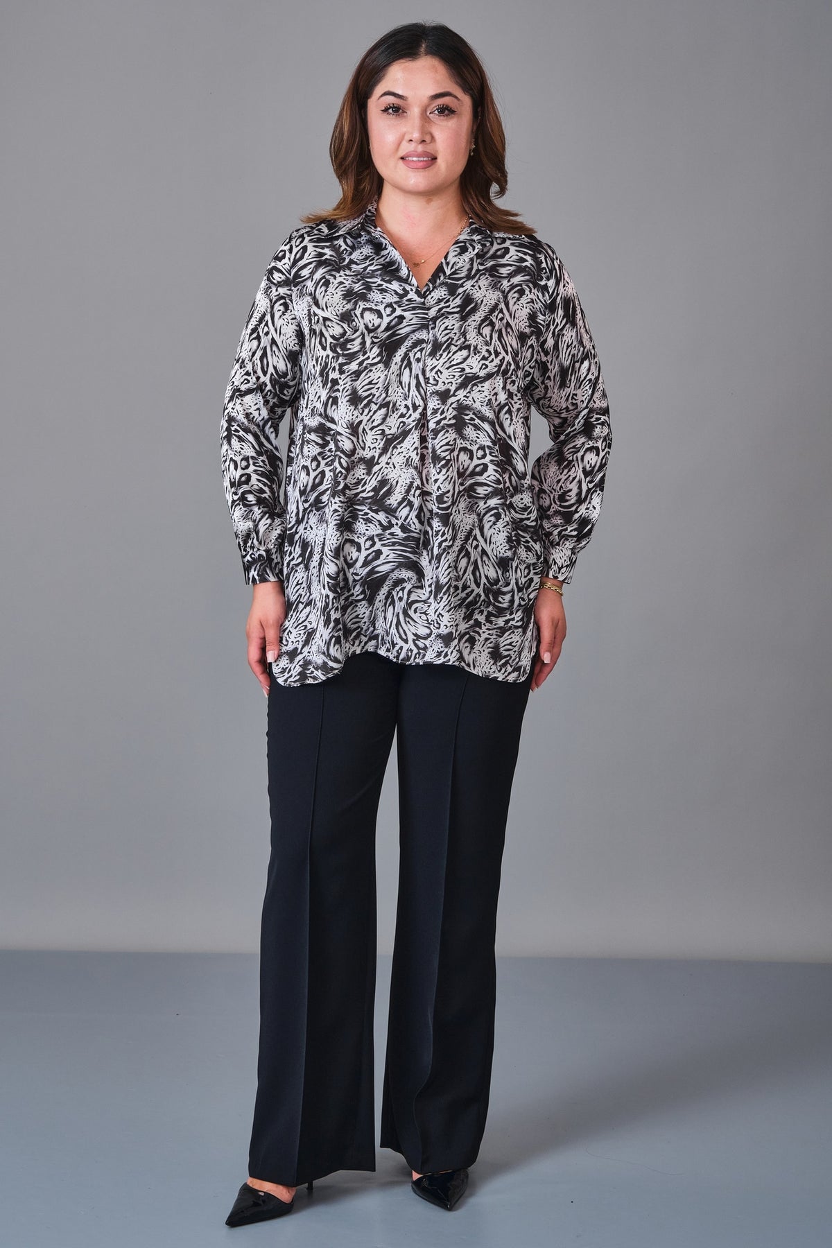 Selen - Plus Size Blouse (SLN27K060301) - 8690200231667