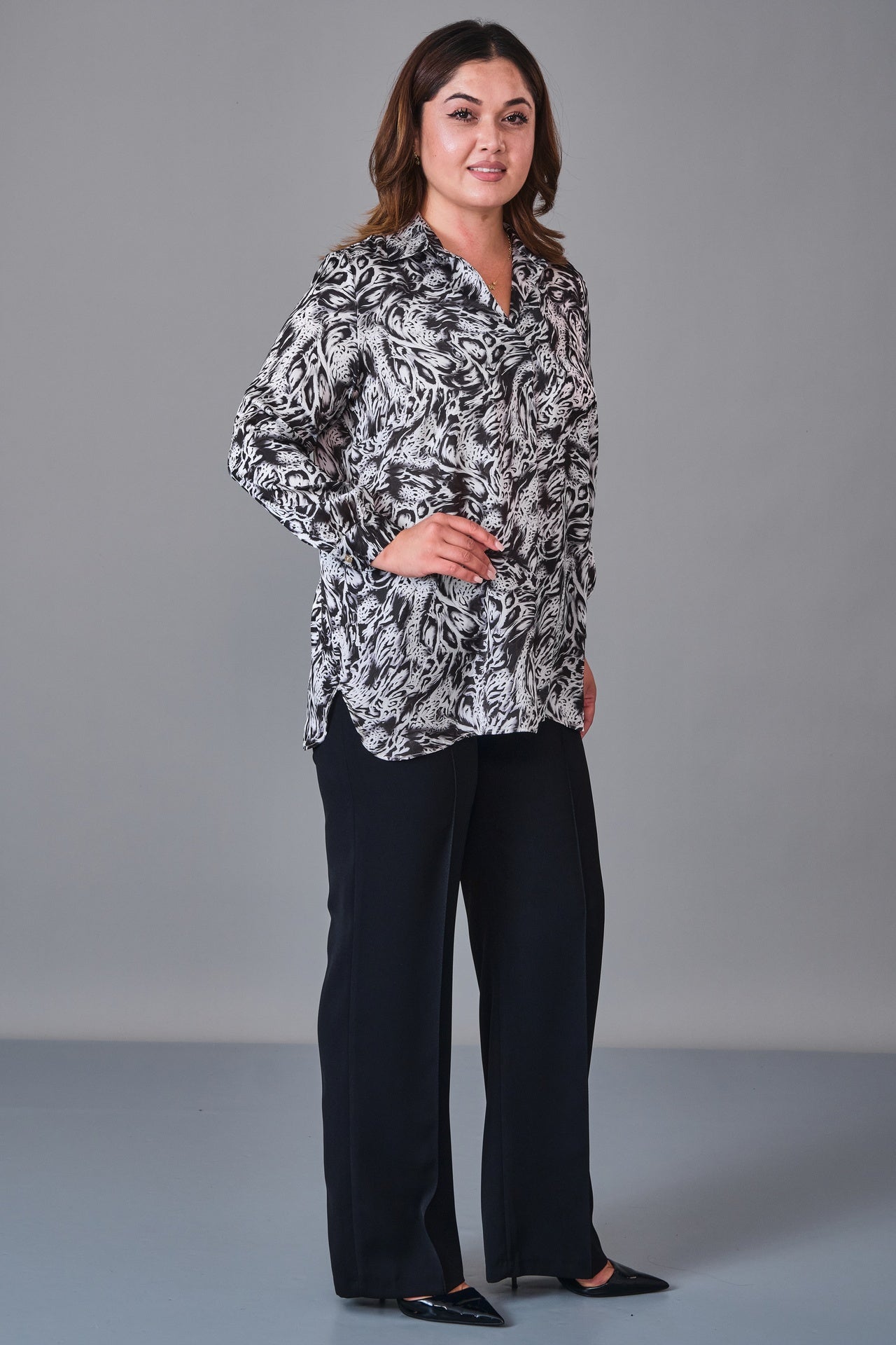 Selen - Plus Size Blouse (SLN27K060301) - 8690200231667
