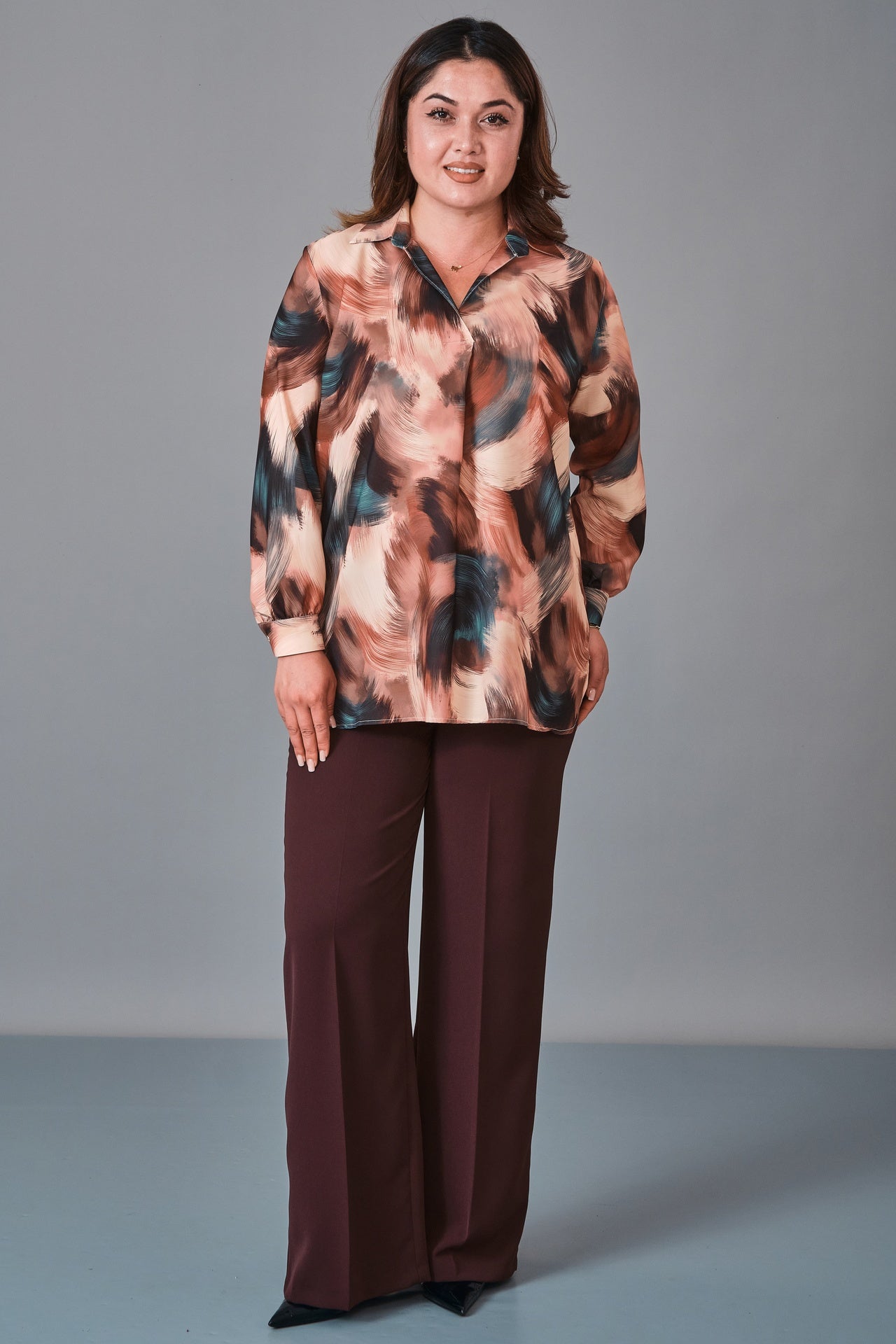 Selen - Plus Size Blouse (SLN27K060301) - 8690200231674