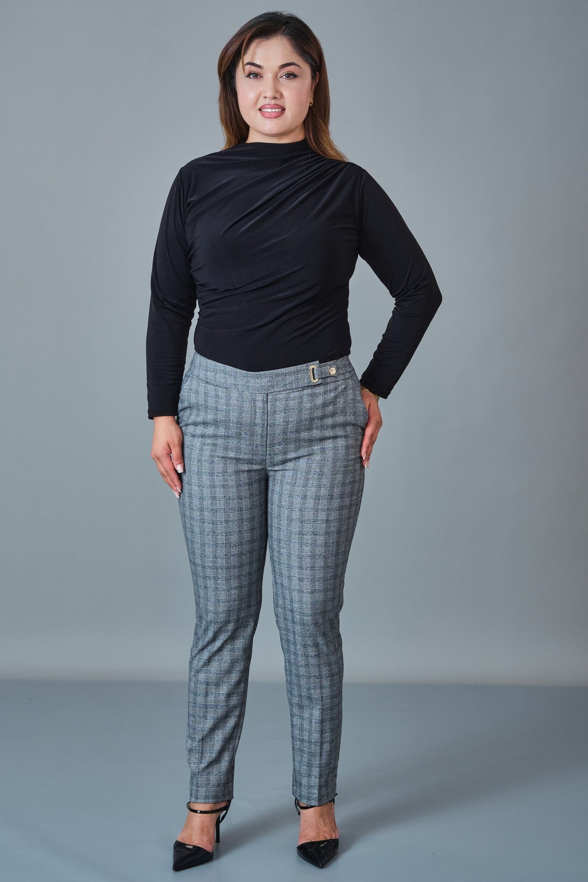 Selen - Plus Size Trousers (SLN27K31785)