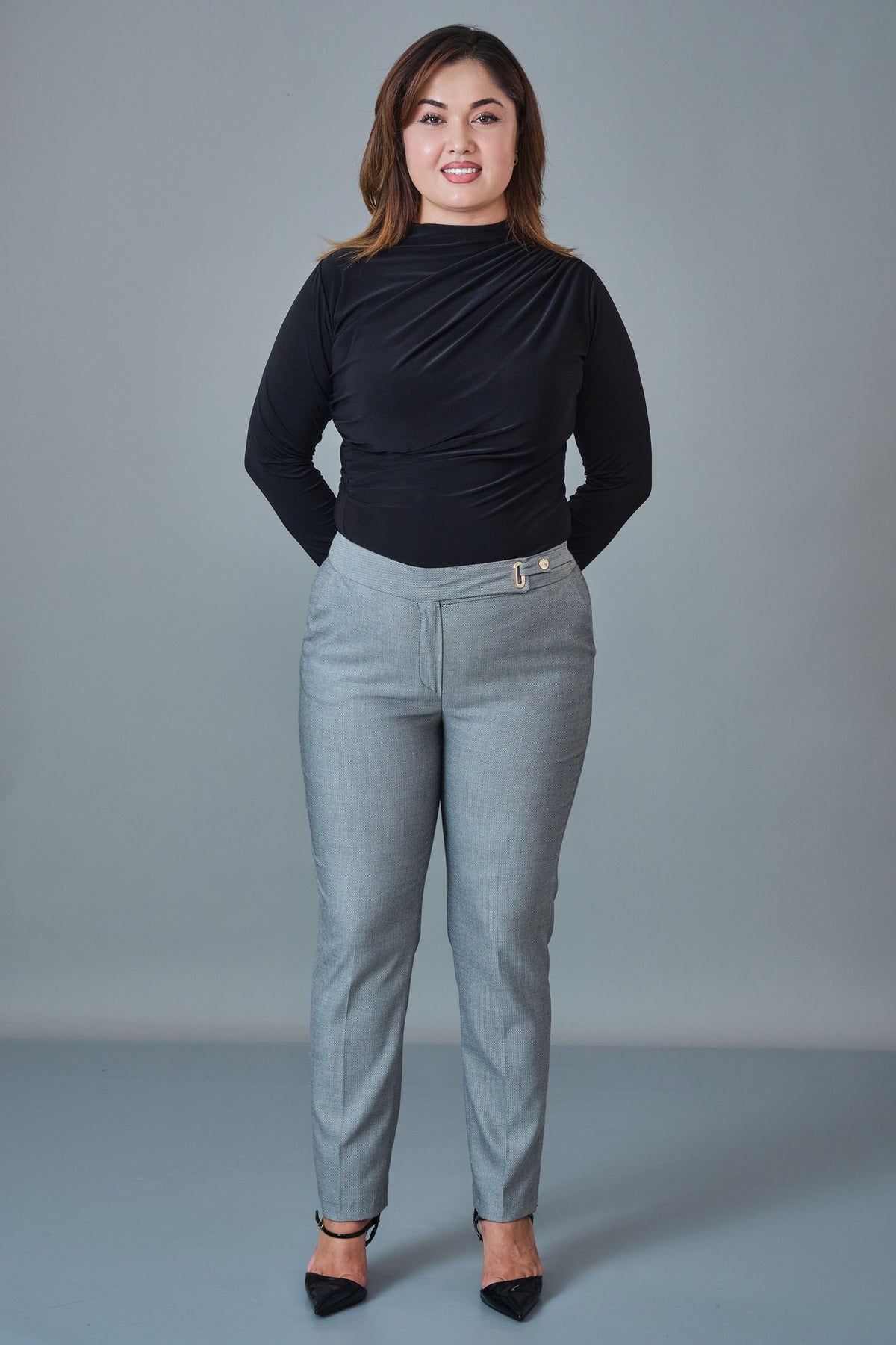 Selen - Plus Size Trousers (SLN27K31785)