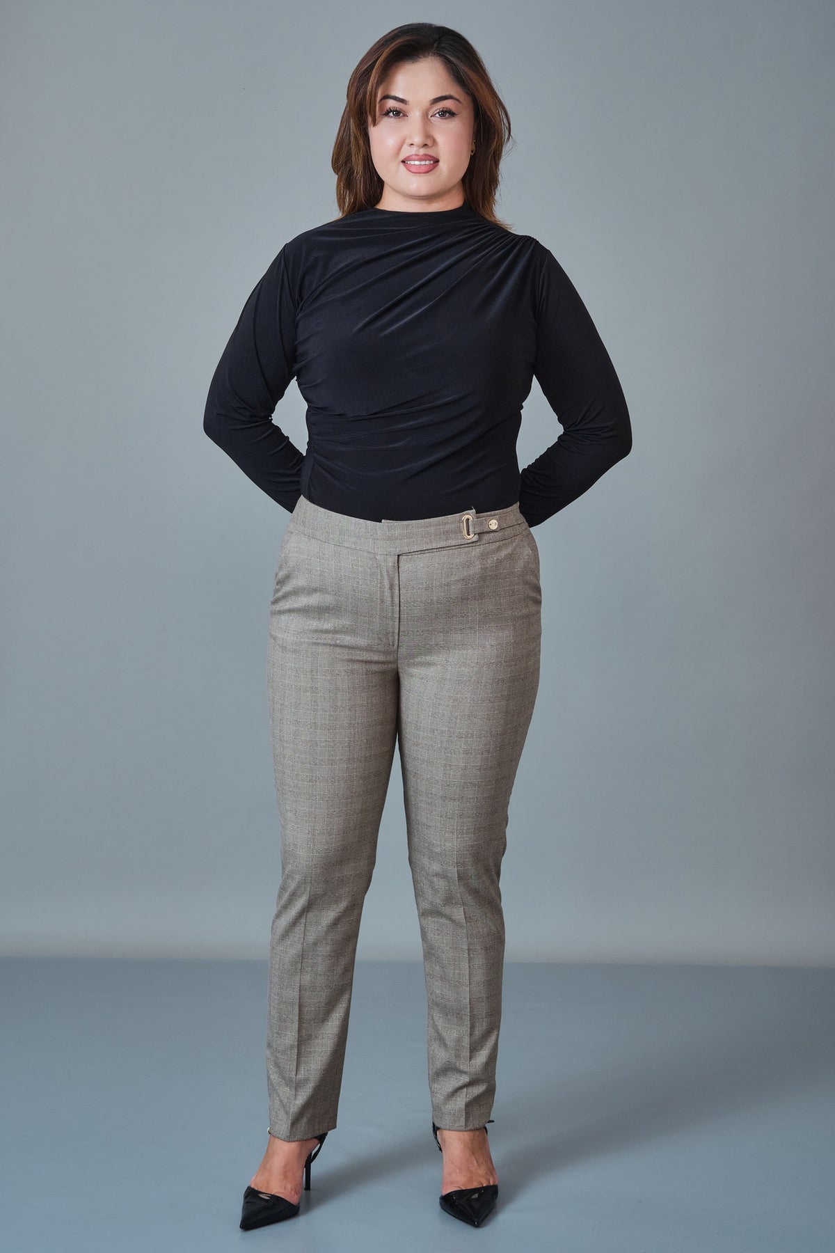 Selen - Plus Size Trousers (SLN27K31785)