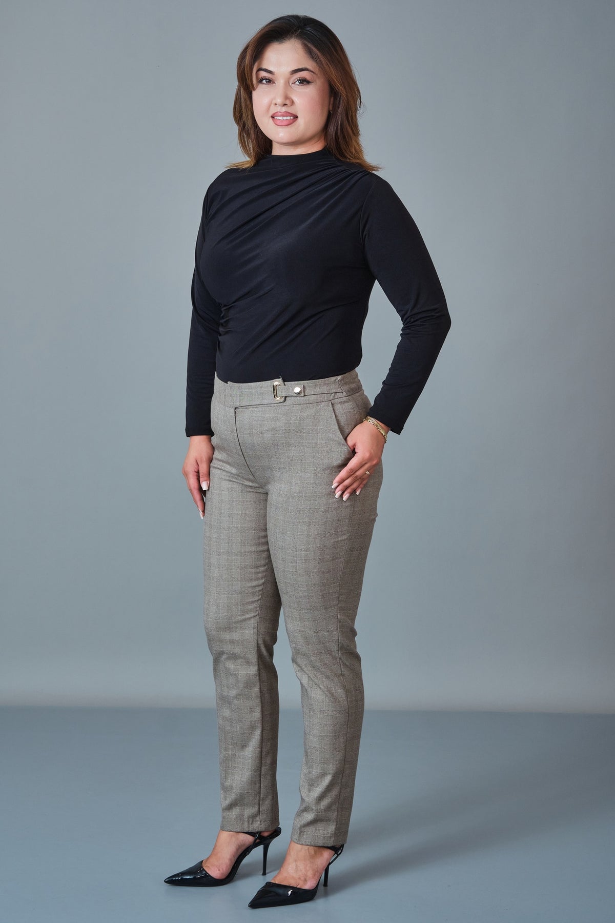 Selen - Plus Size Trousers (SLN27K31785)