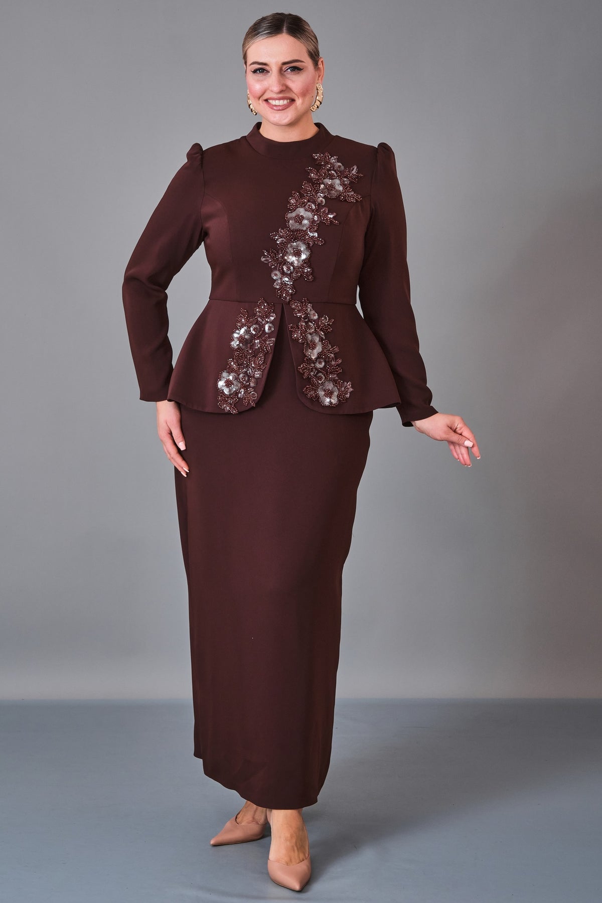Le Queen - Plus Size Dress (LQN27K2881) - 8690200231803