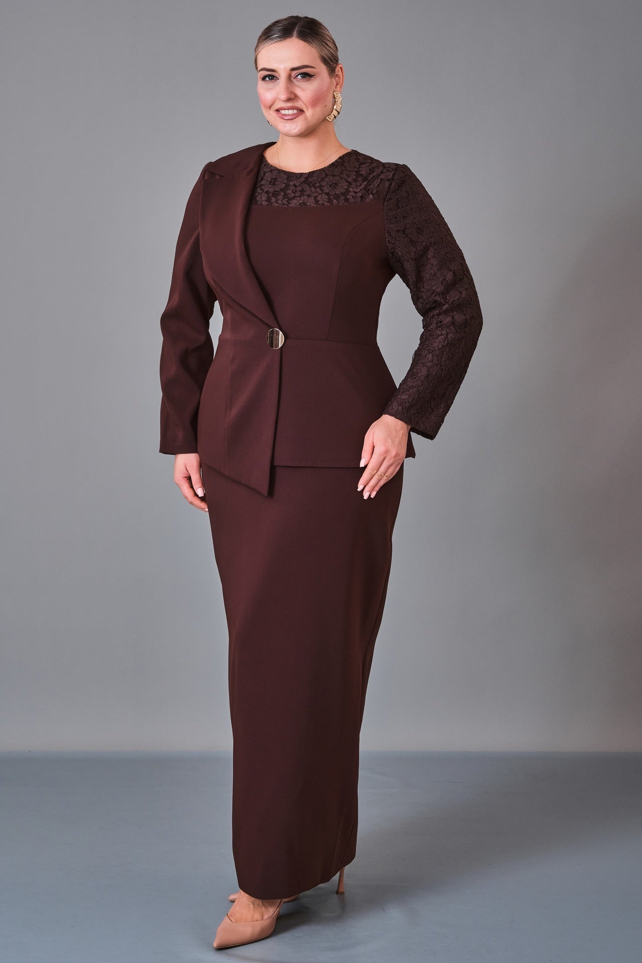 Le Queen - Plus Size Dress (LQN27K2956) - 8690200231834