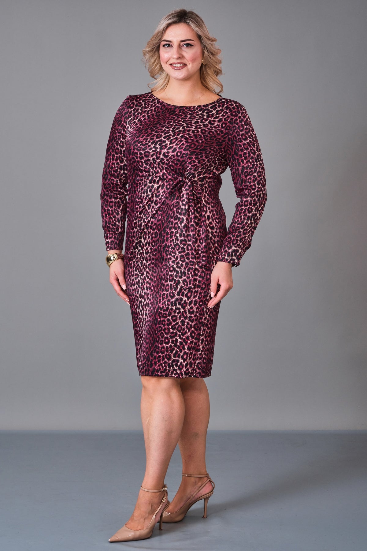 Laluce - Plus Size Dress (L2.K27.ELB.2E599) - 8690200231872