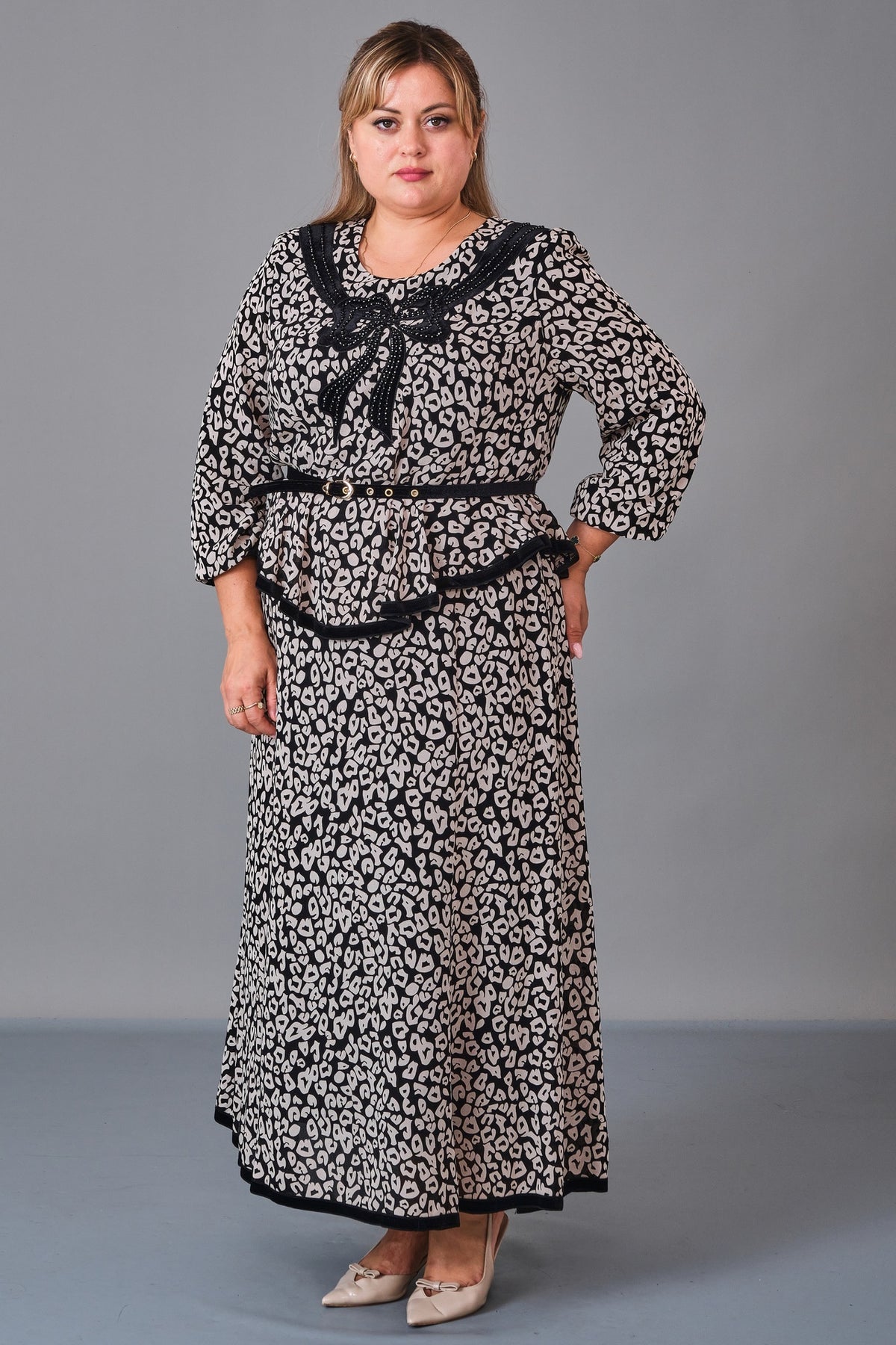 Gumanize - Plus Size Dress (GMZ2027-195-7933) - 8690200231957