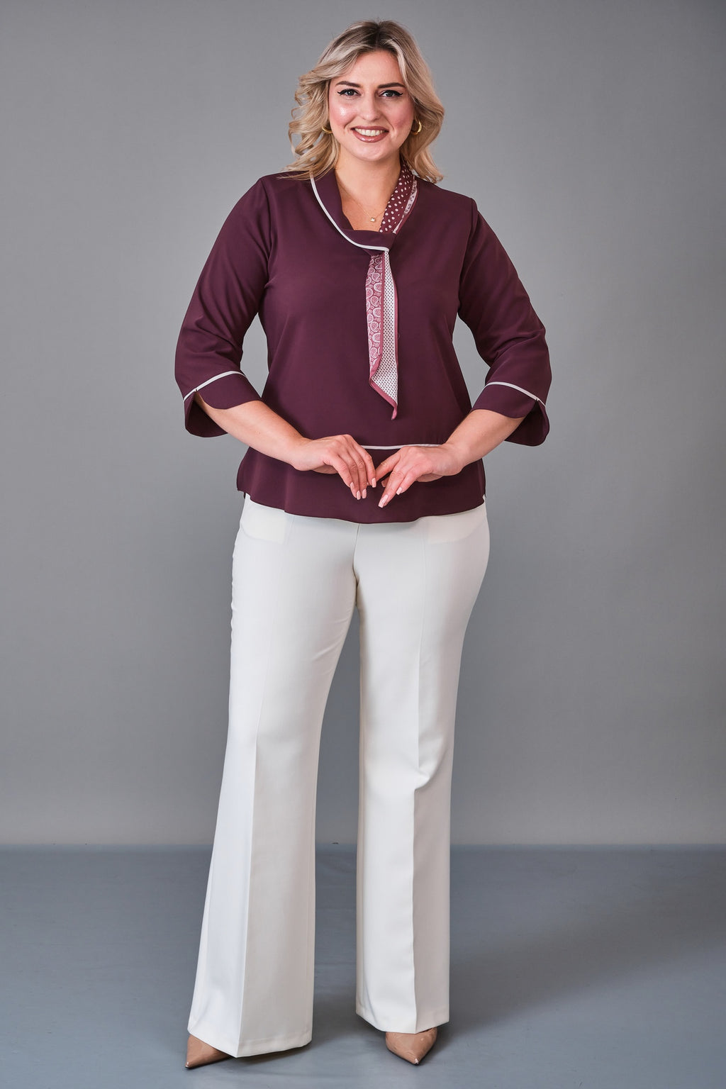 Kifayet - Plus Size Blouse (KFT27K18705-20) - 8690200231971