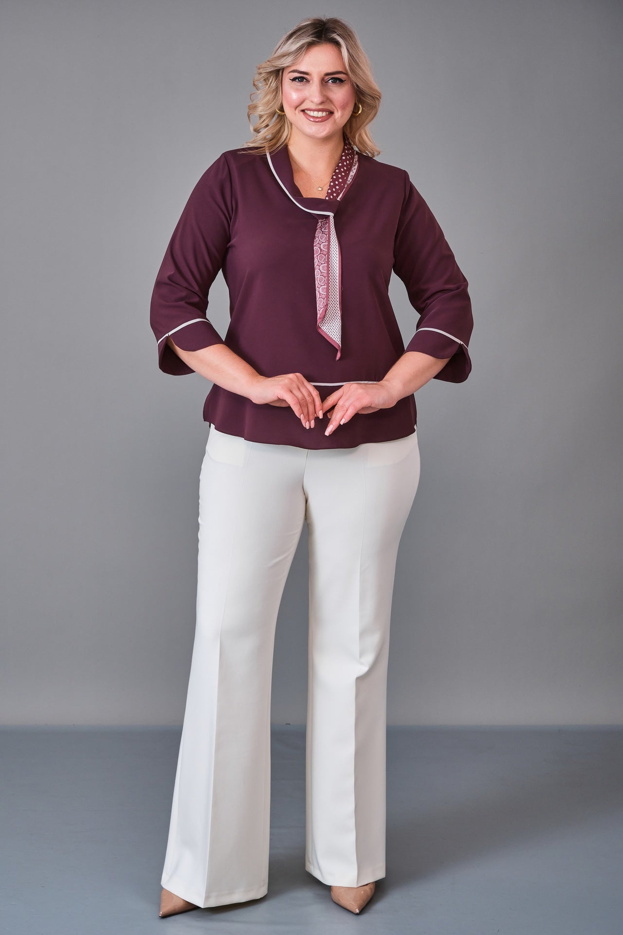Kifayet - Plus Size Blouse (KFT27K18705-20) - 8690200231971