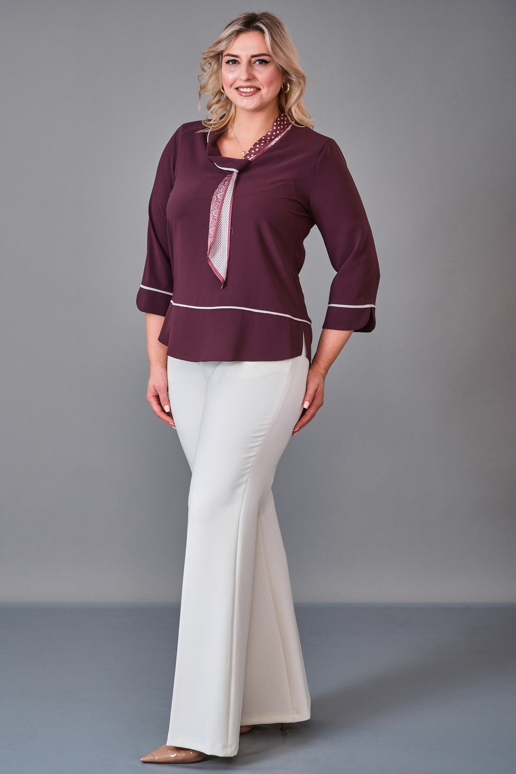 Kifayet - Plus Size Blouse (KFT27K18705-20) - 8690200231971