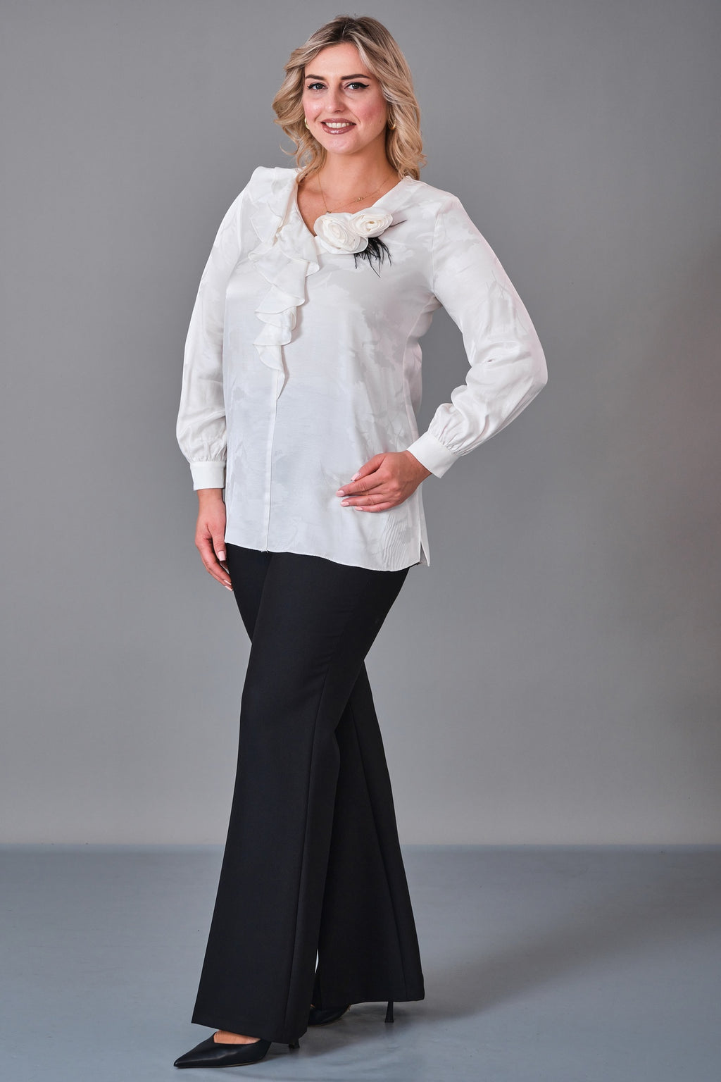 Kifayet - Plus Size Blouse (KFT27K18801) - 8690200232039