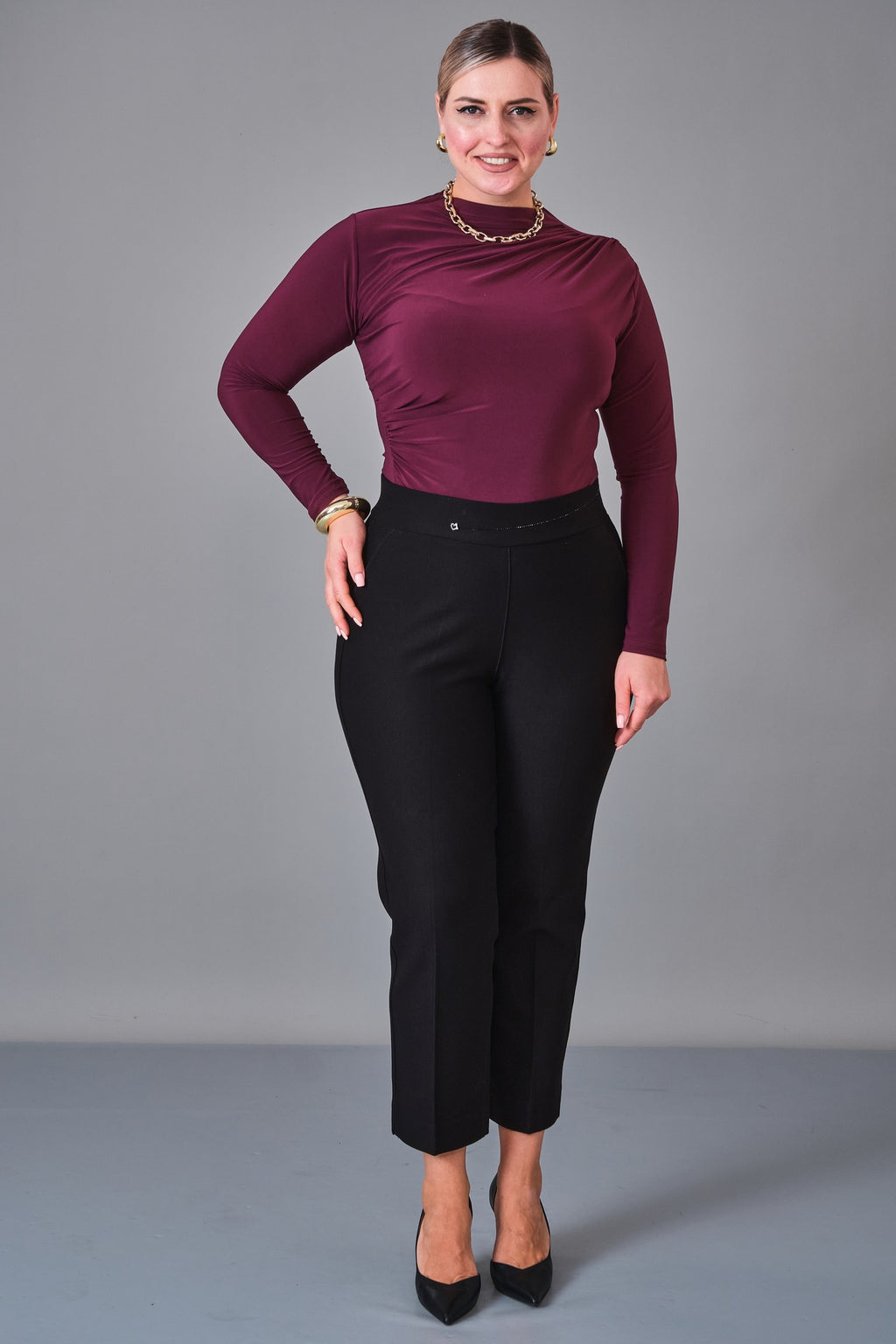 Elitline - Plus Size Trousers (ELT27K1-01-4125) - 8690200232091