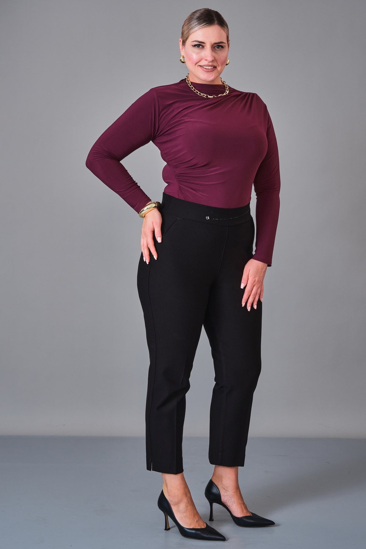 Elitline - Plus Size Trousers (ELT27K1-01-4125) - 8690200232091