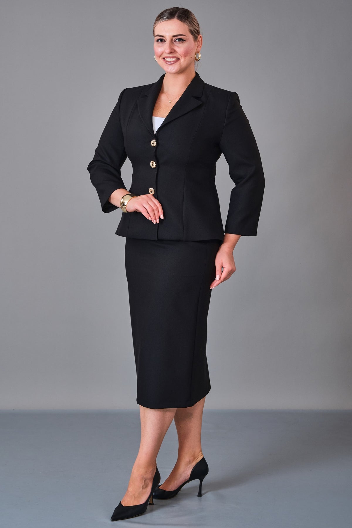 Butik Dayi - Plus Size Suit (BDY27K44414)