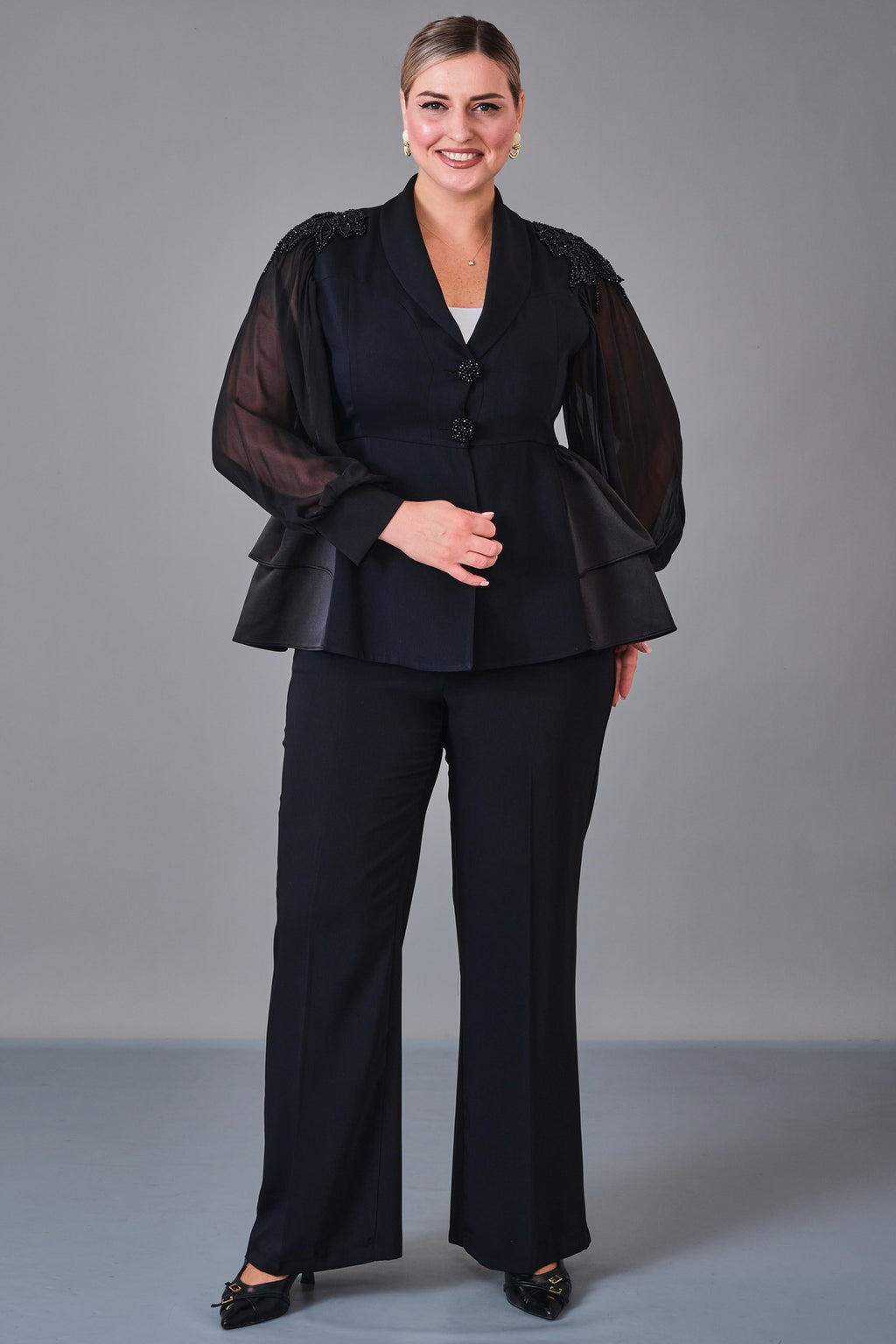 Qne Tu - Plus Size Suit (QNE27K5334BB) - 8690200232596
