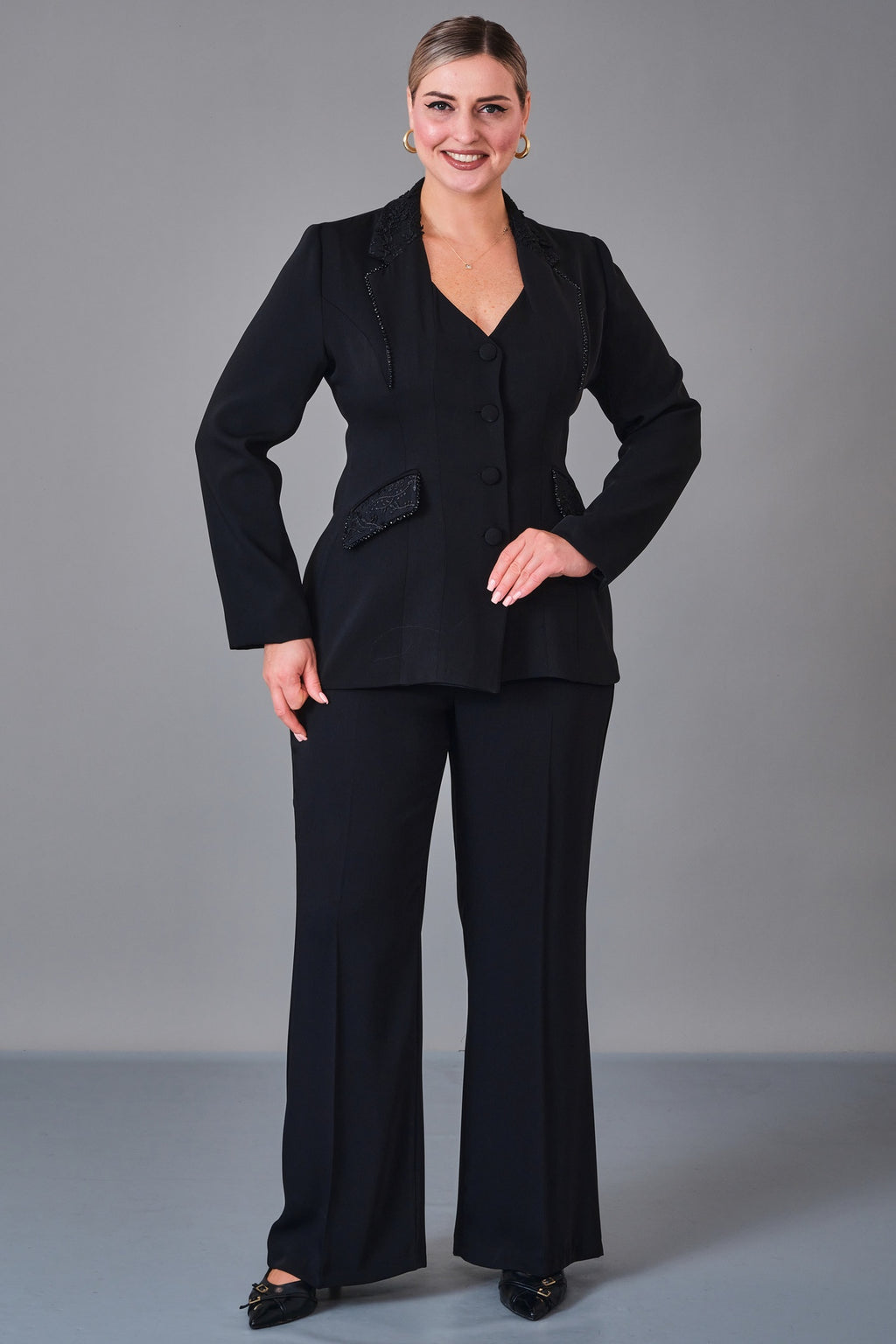 Qne Tu - Plus Size Suit (QNE27K5338BB) - 8690200232602
