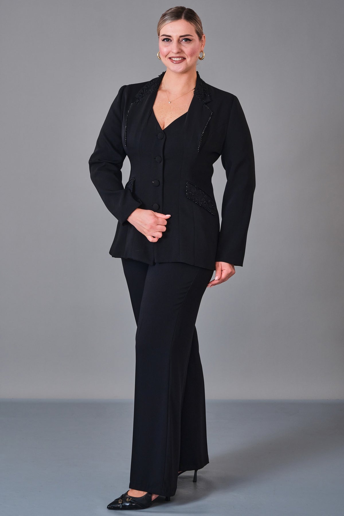 Qne Tu - Plus Size Suit (QNE27K5338BB) - 8690200232602