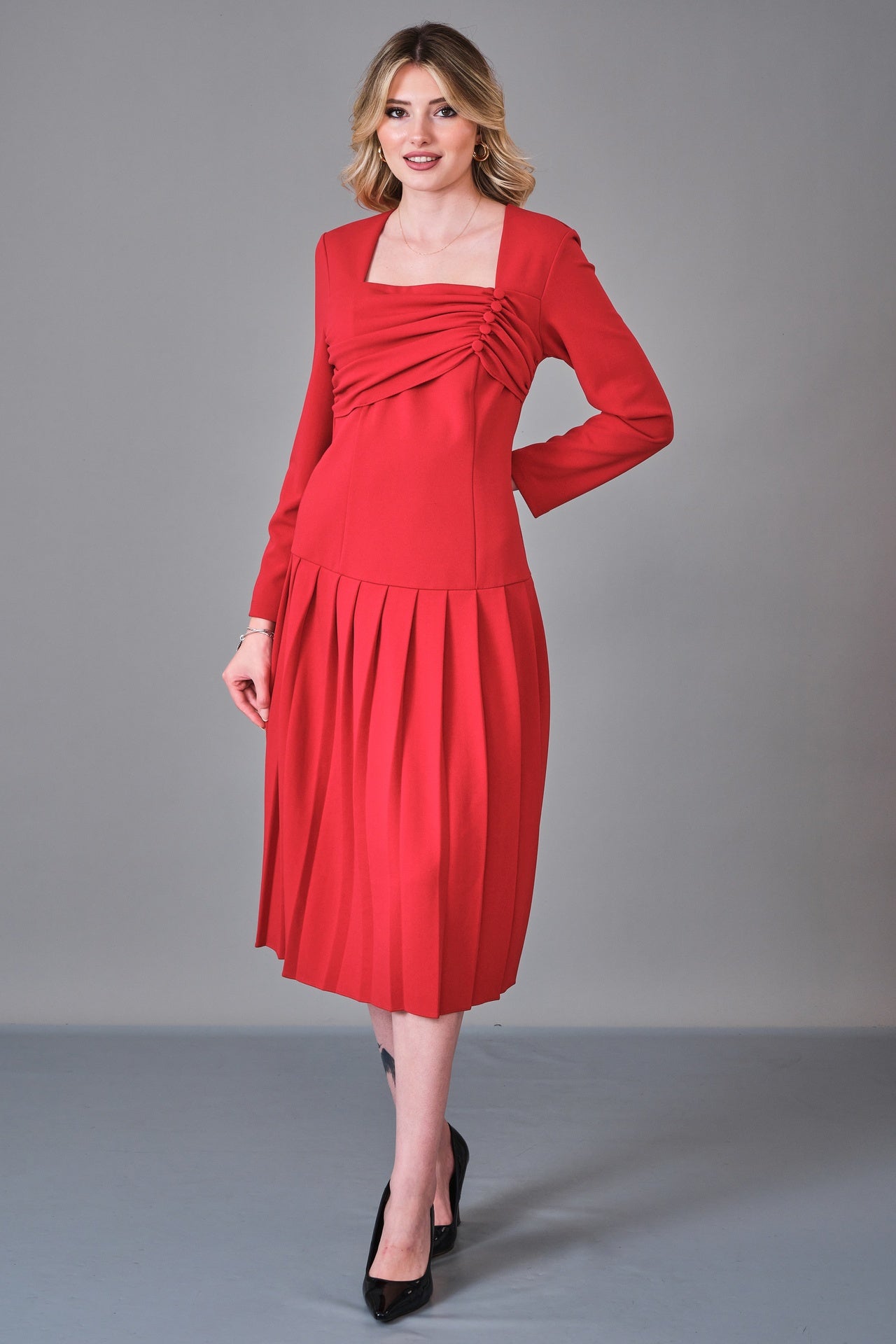 Fever - Regular Size Dress (FVR27K16022) - 8690200233678