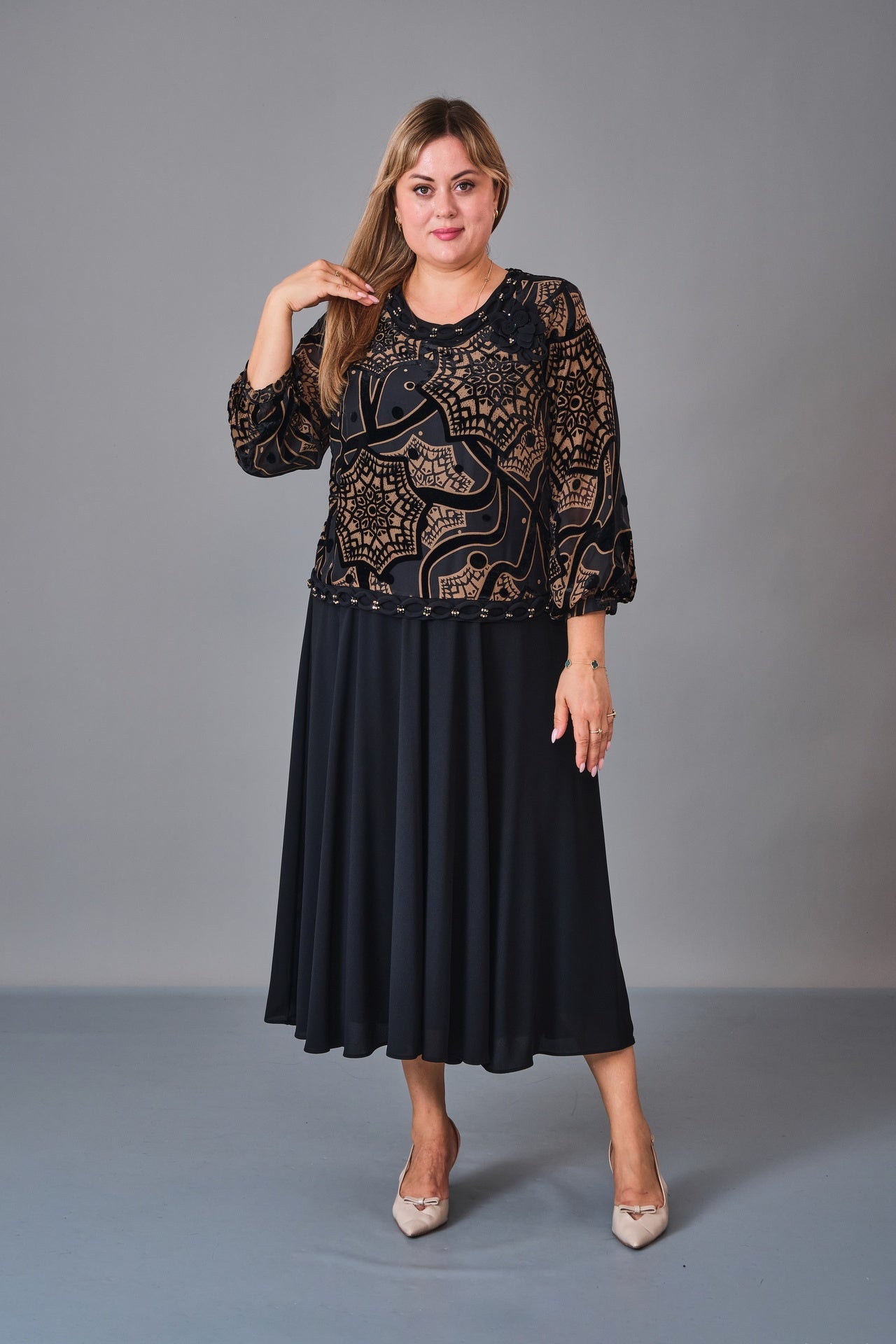 Gumanize - Plus Size Dress (GMZ2026-255-8020) - 8690200234446