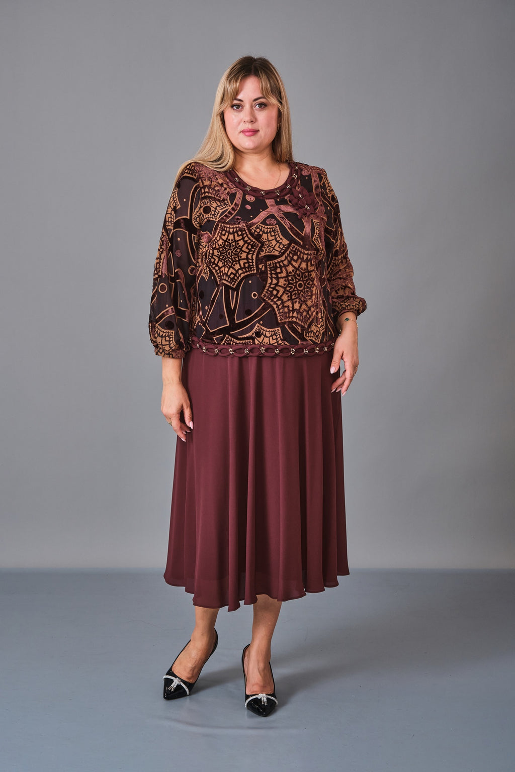 Gumanize - Plus Size Dress (GMZ2026-255-8020) - 8690200234453