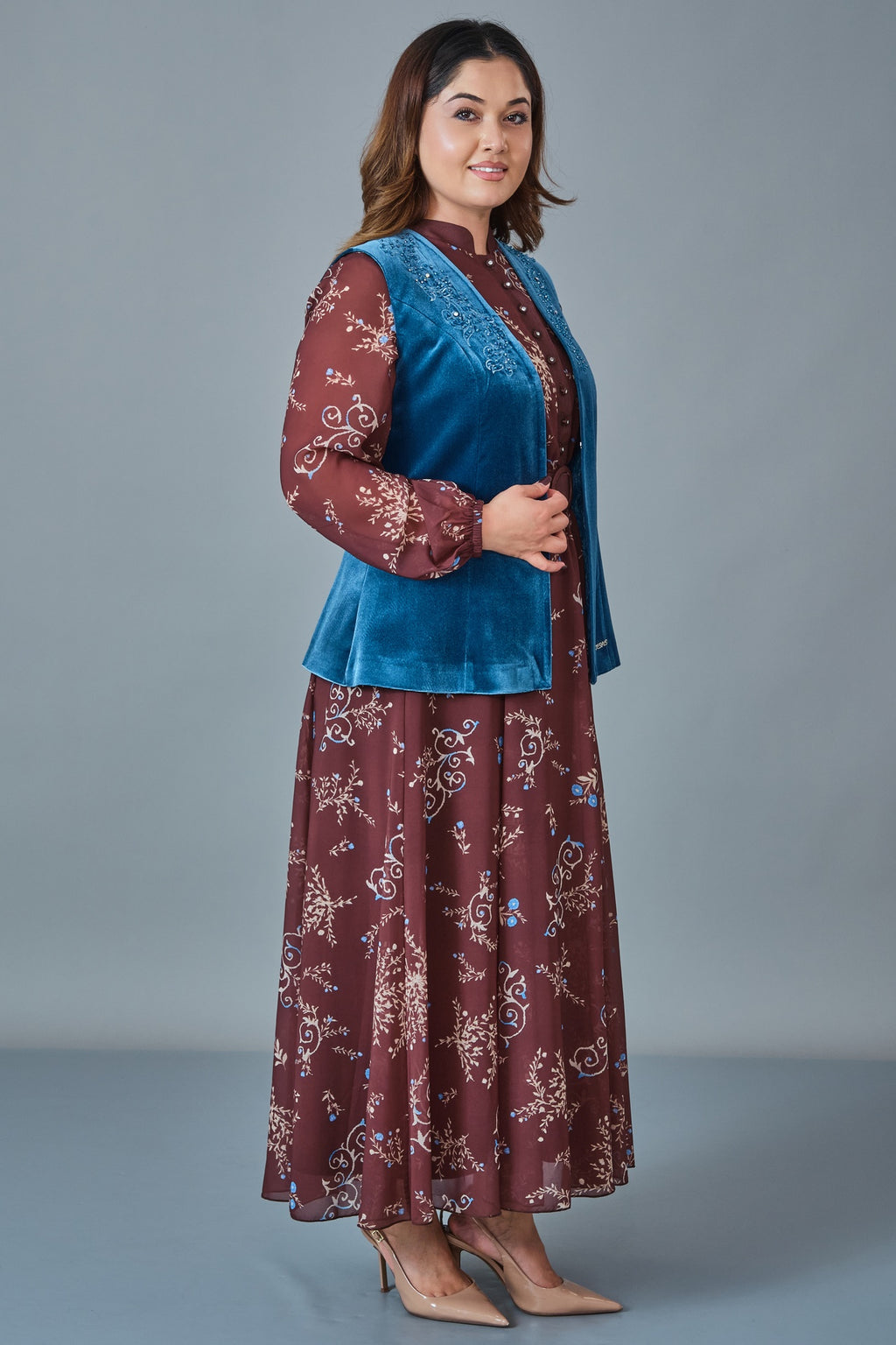 Ksas - Plus Size Waistcoat (KSS27KEH-88)