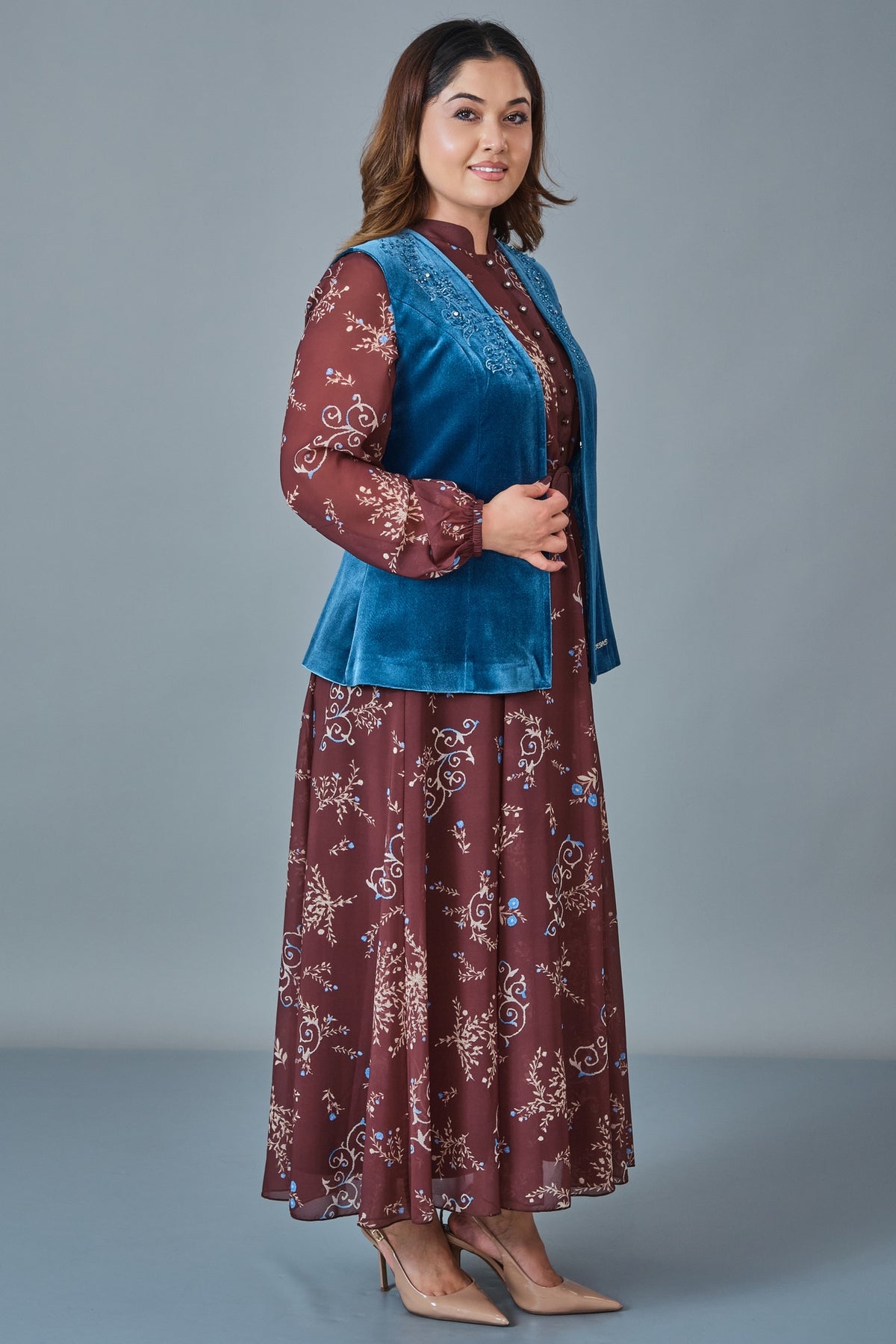 Ksas - Plus Size Waistcoat (KSS27KEH-88)