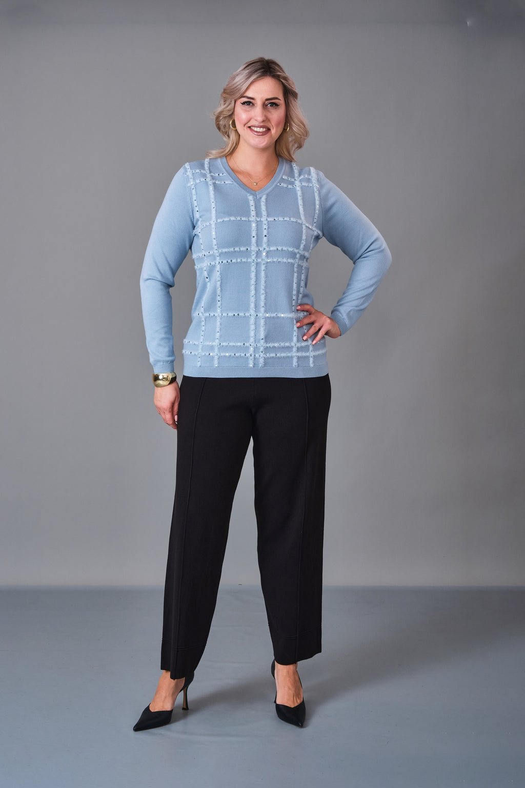 Xlife - Plus Size Blouse (XLF27K8033) - 8690200235054